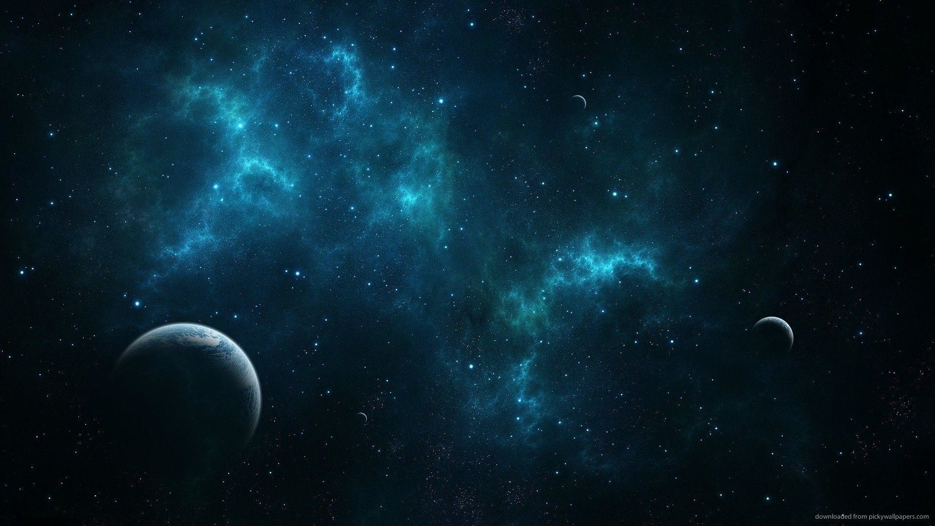 Blue planet Wallpaper 4K Orbital ring Space 2470