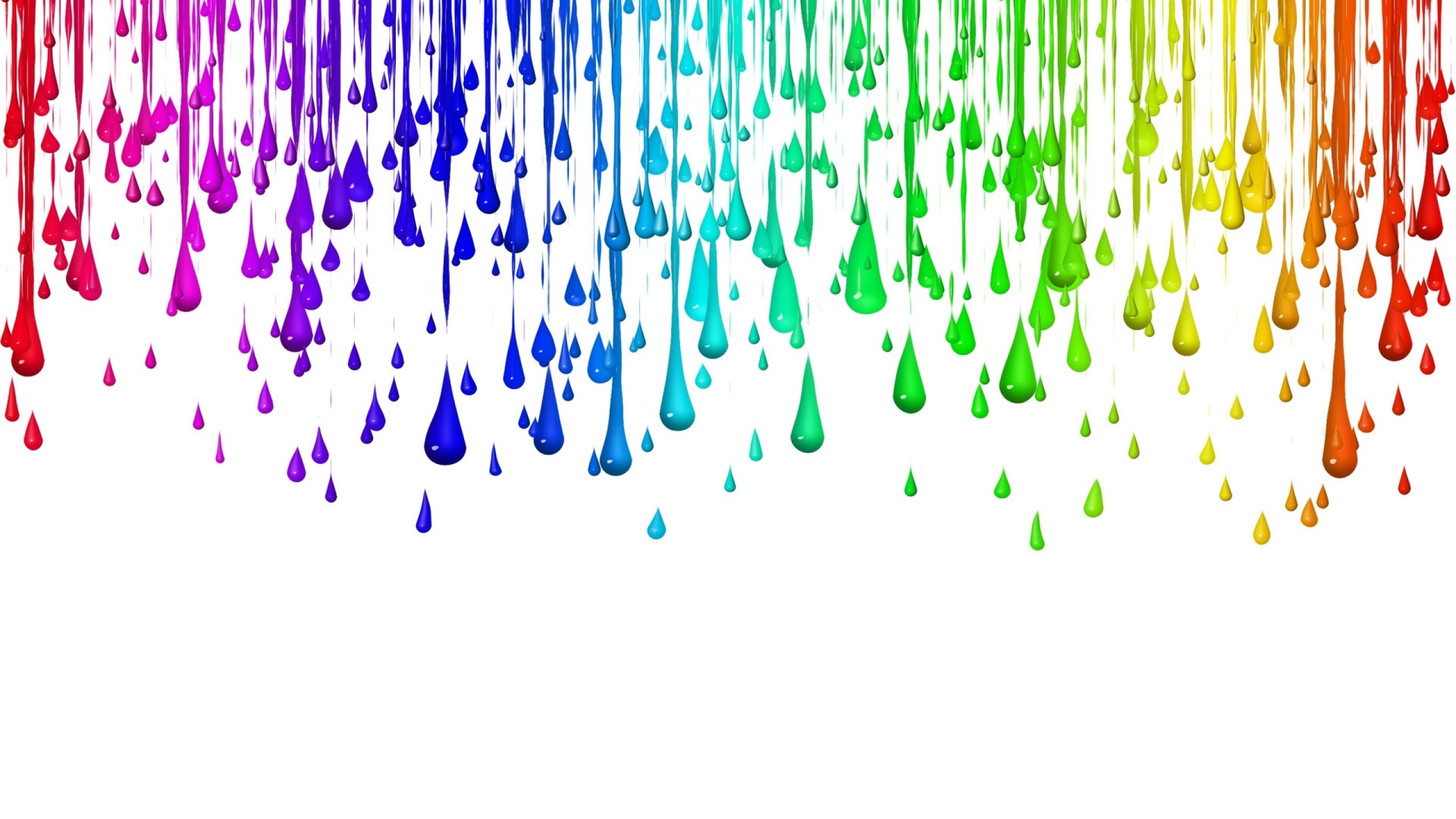 Wallpaper drops, colorful, rainbow, background