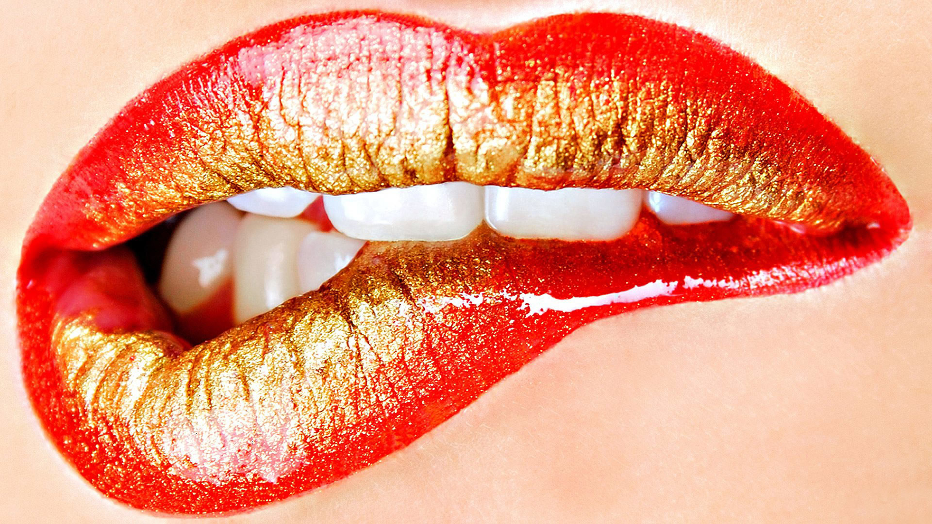 Lips Gold Kiss Lipstick Mouth Red Teeth Free Hd Wallpapers Resolution Filesize kB, Added on July Tagged lips