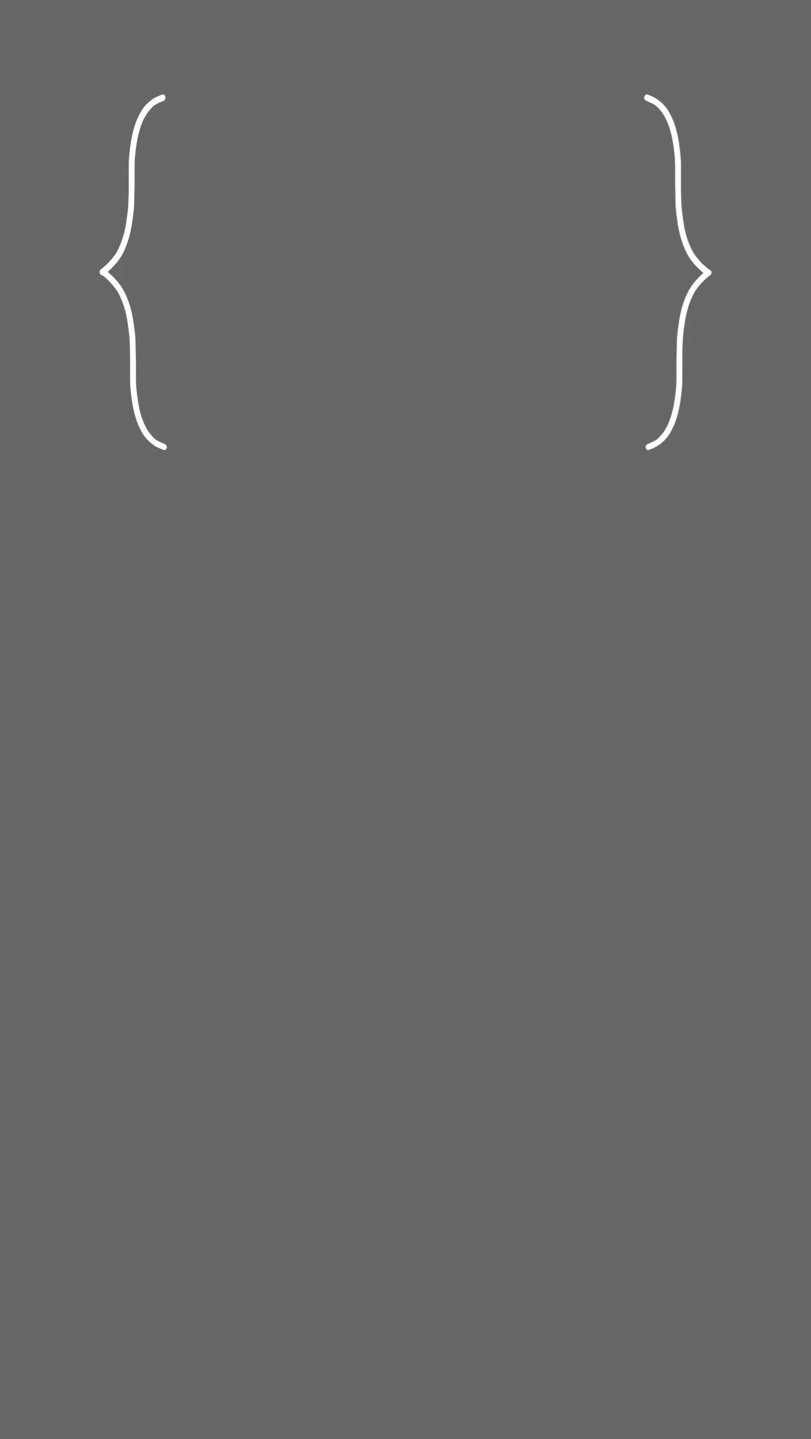 IPhone 6 Plus lock screen wallpaper. Minimal gray with white clock outline