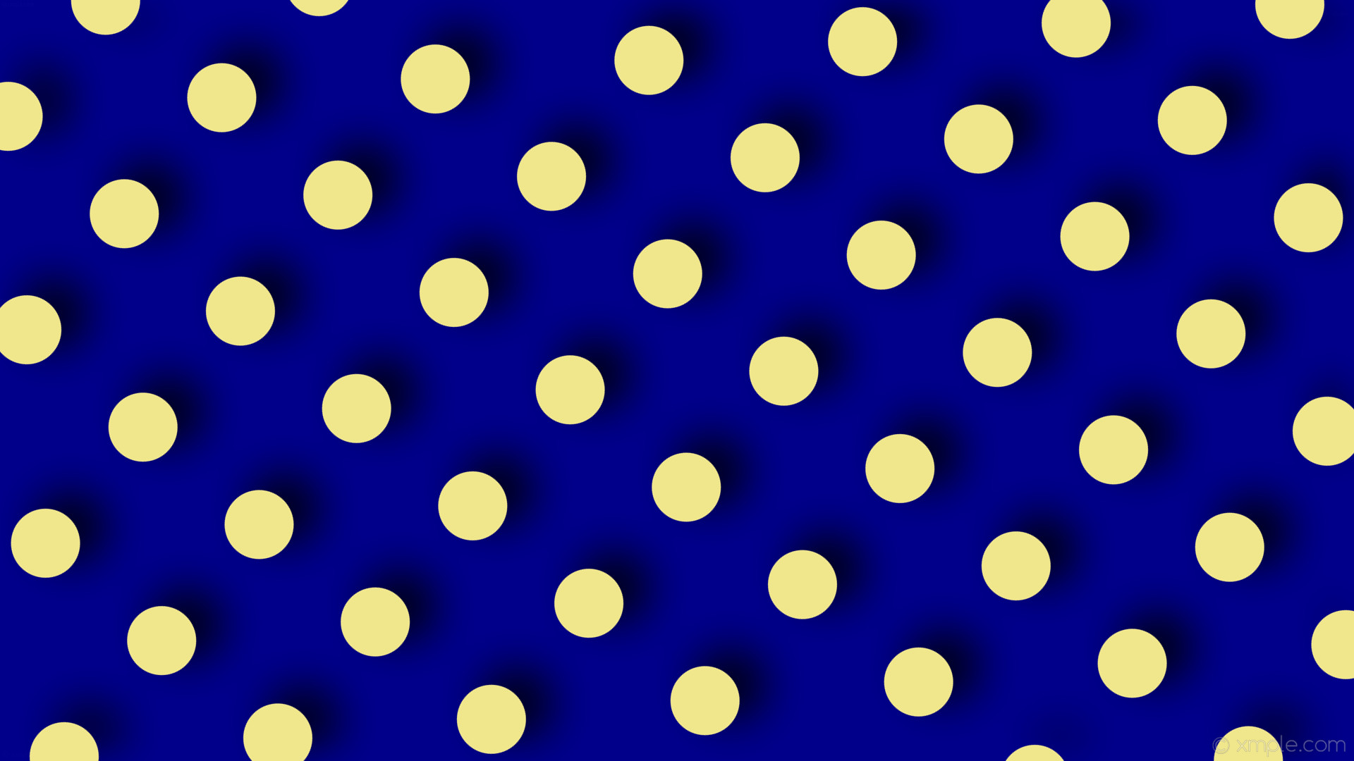 Wallpaper dots drop shadow blue yellow polka dark blue khaki b #f0e68c 50