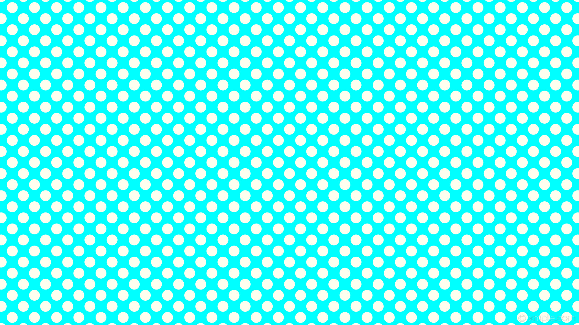 Wallpaper white blue dots polka spots aqua cyan ivory ffff #fffff0 135 36px