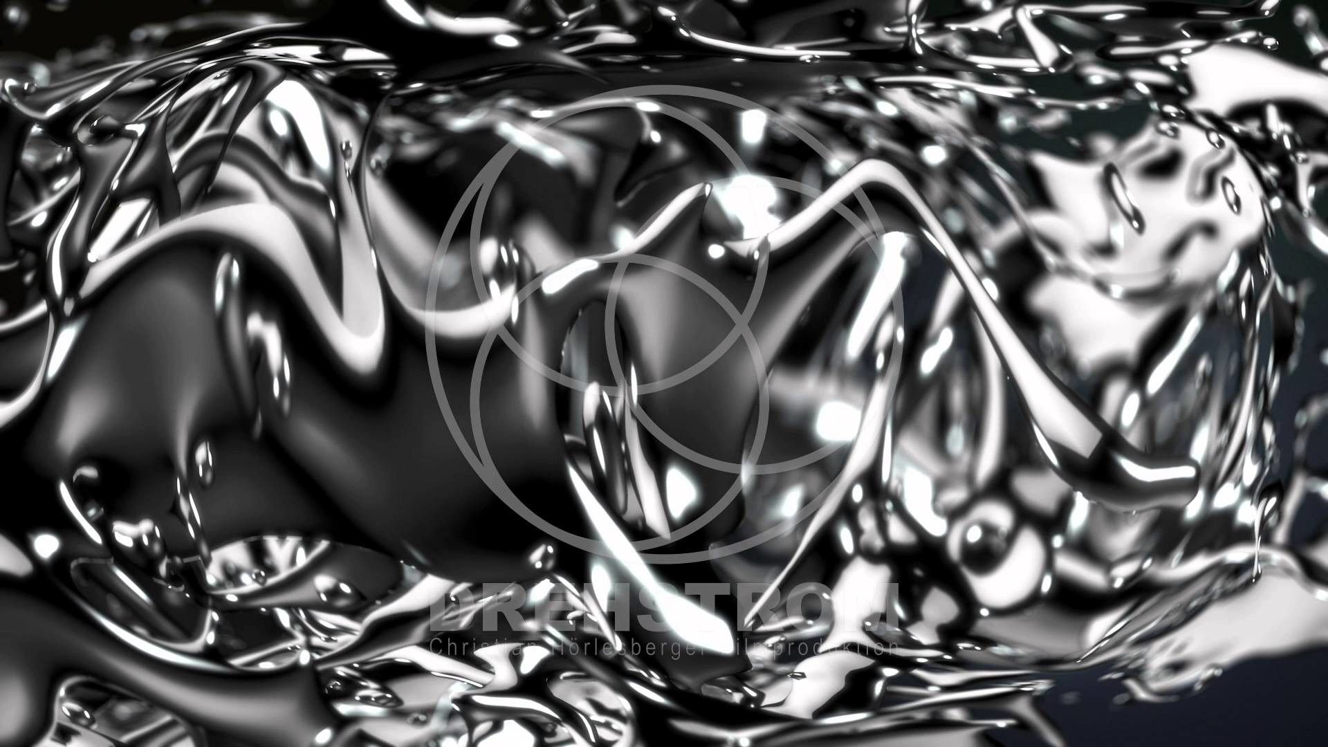 4K and HD Video Stock Footage Looping Liquid Chrome