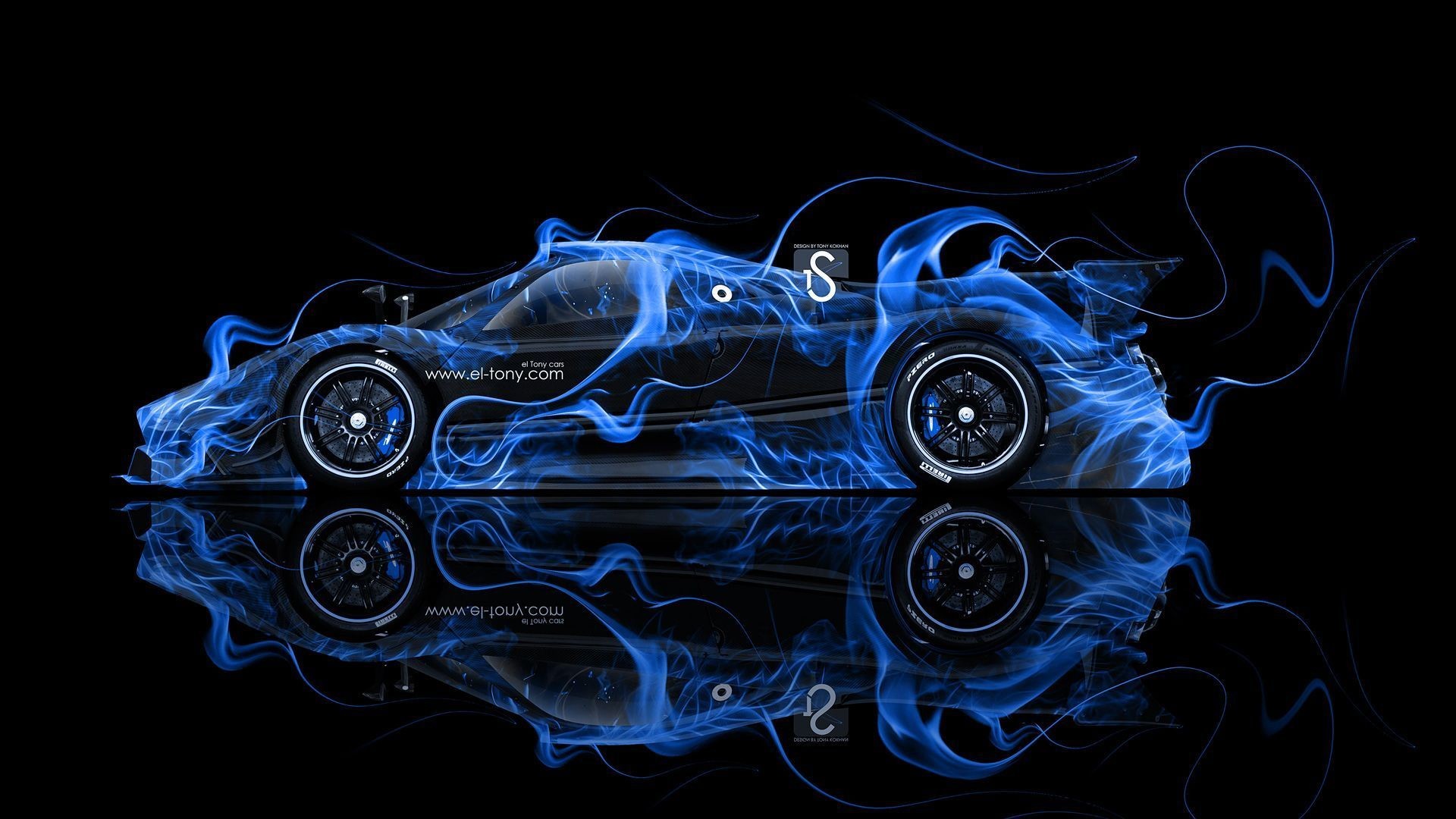 Pagani-Zonda-Revolucion-Blue-Fire-Abstract-Car-2014-
