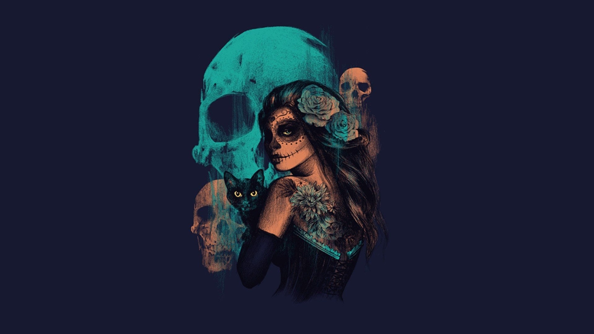 Women Sugar Skull Skulls Artwork Fantasy Art …