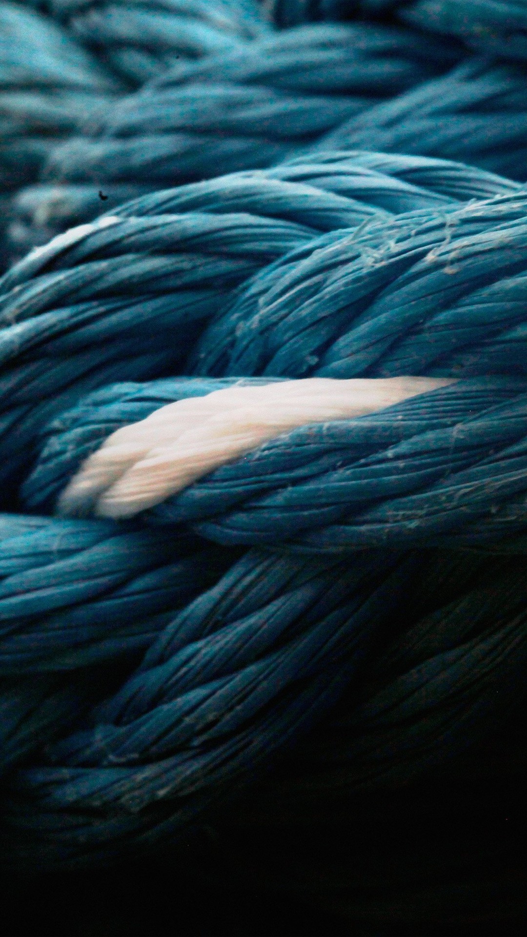 Rope Blue Knot Texture #iPhone #7 #wallpaper