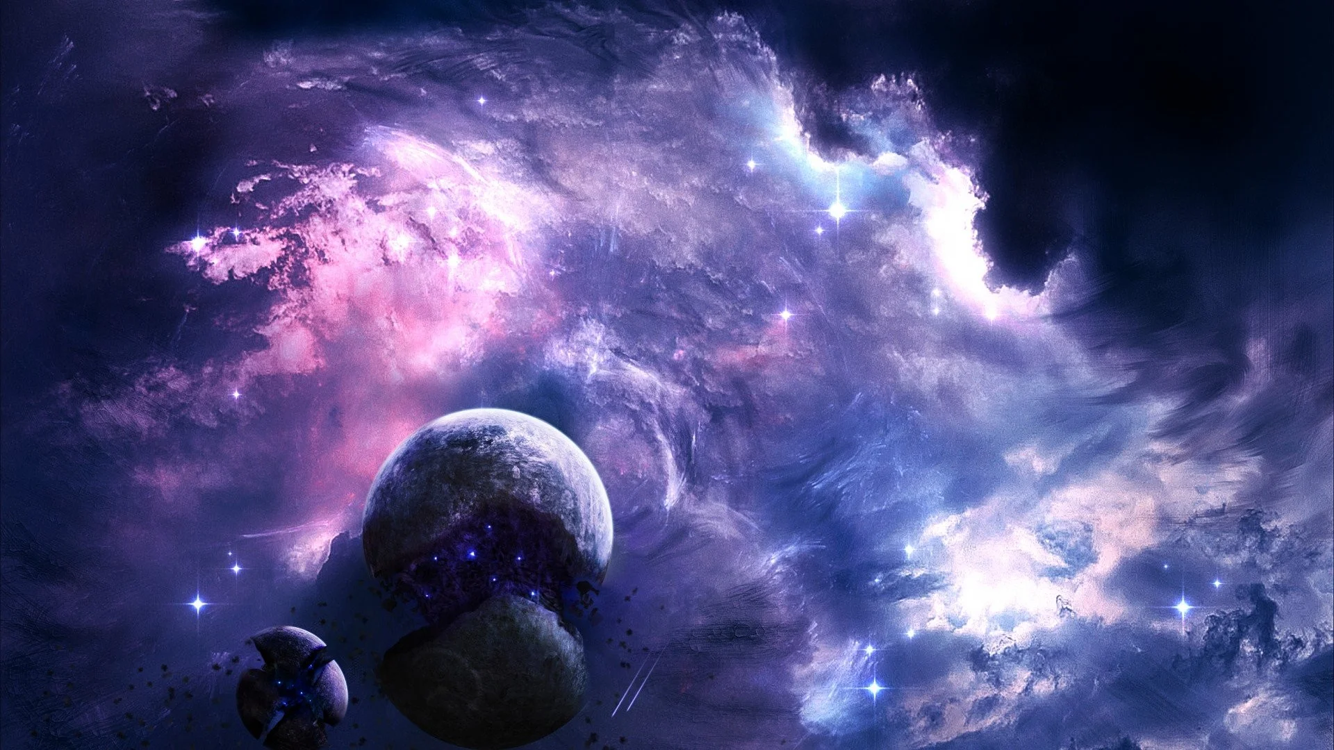 Galaxy Aesthetic  Purple Space Wallpaper Download  MobCup