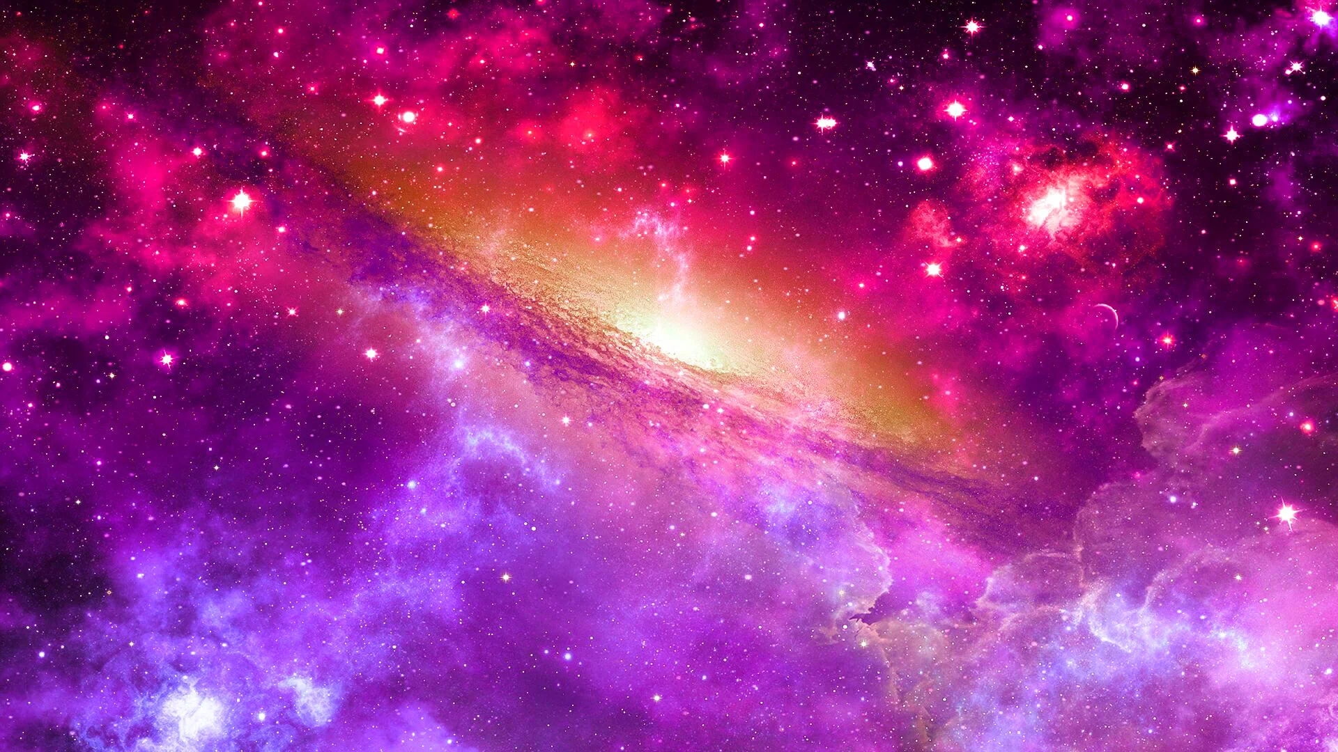 Preview wallpaper space, universe, nebula, star, light 1920×1080