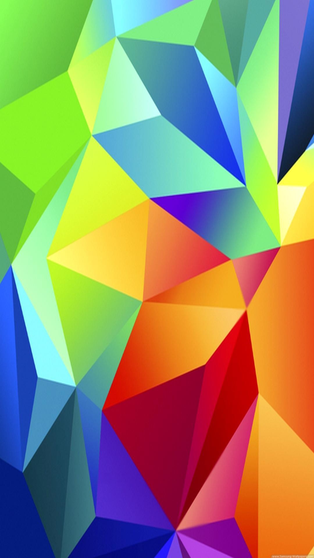Abstract iPhone 6 Plus Wallpapers – Colorful Red Blue Green Triangles iPhone 6 Plus HD Wallpaper