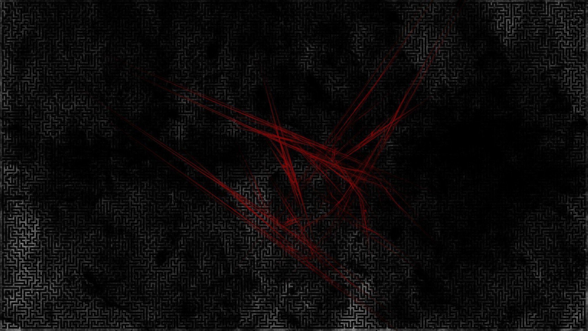 Abstract black red Labyrinth wallpaper