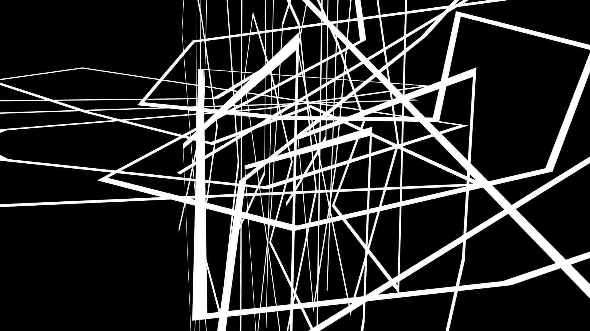 Subscription Library animation – Abstract motion graphics on black  background with criss cross white lines