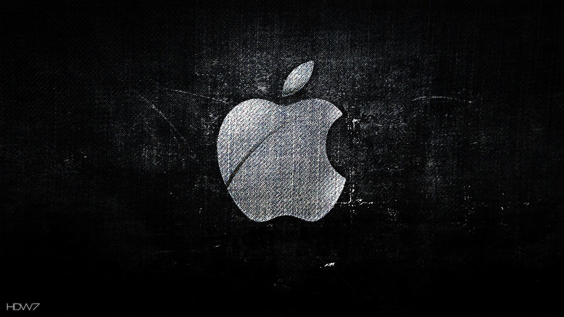 Apple black desktop wallpaper