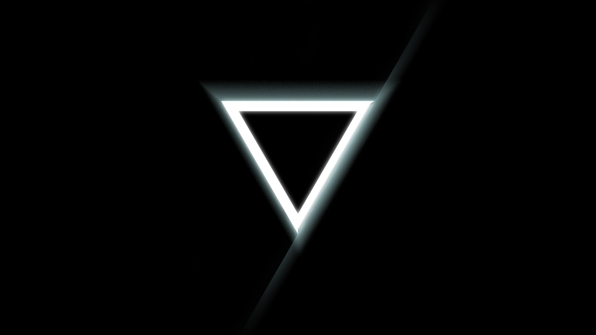 Triangle inverted black white