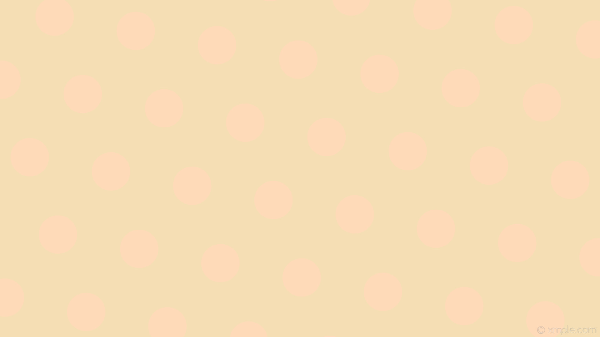 Wallpaper brown yellow dots polka hexagon wheat peach puff #f5deb3 #ffdab9 diagonal 50