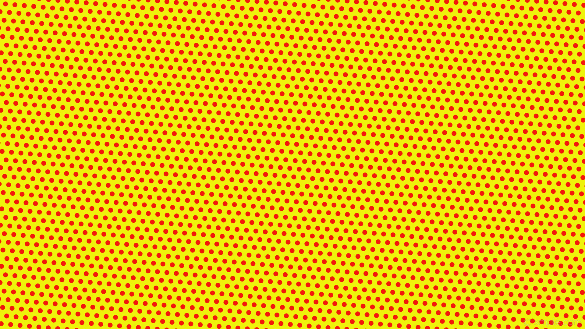 wallpaper red polka hexagon yellow dots #eff30b #f3180b diagonal 55Â° 16px  31px