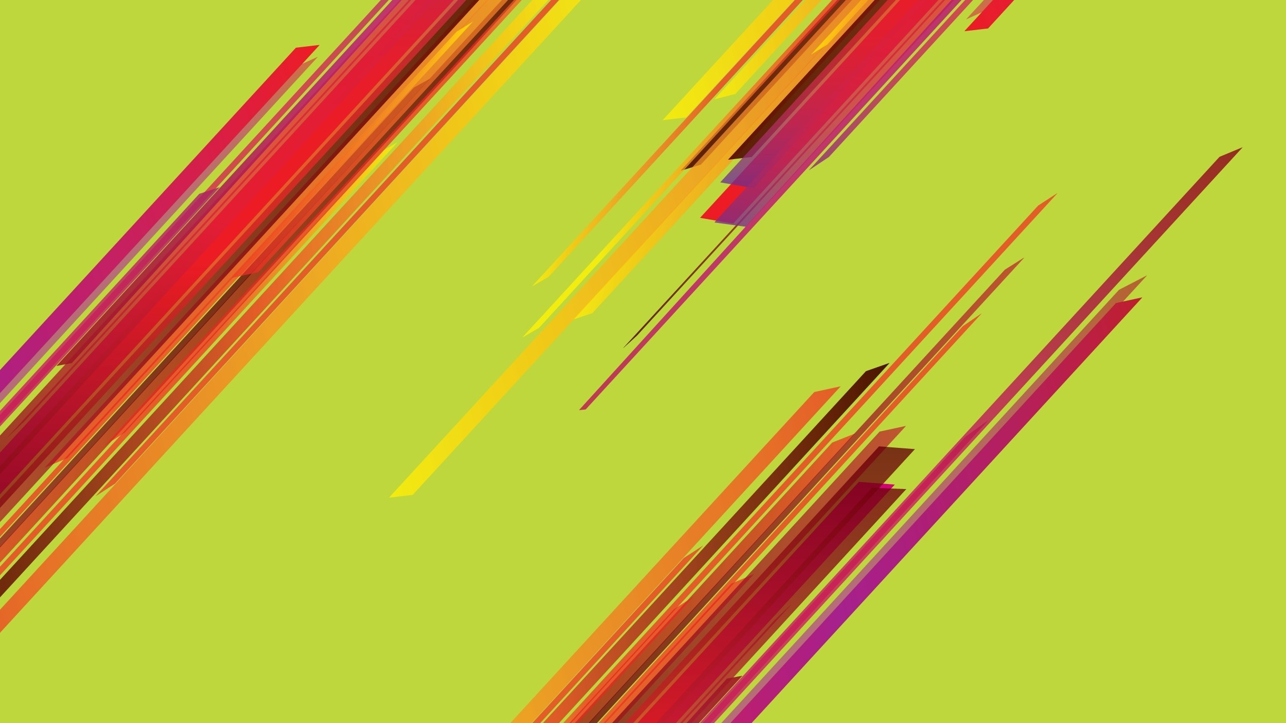 Wallpaper strips, green, red, yellow