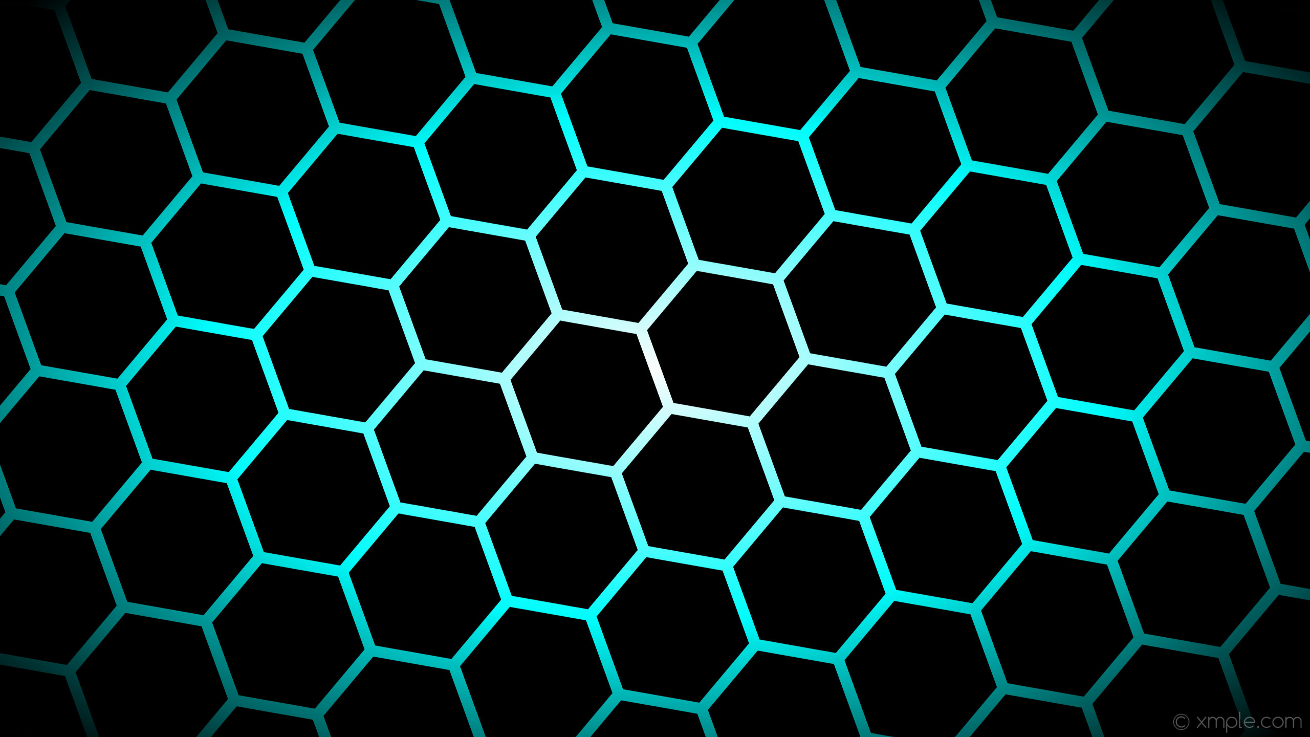 Wallpaper glow hexagon black blue white gradient aqua cyan #ffffff ffff diagonal. wallpaper lime green