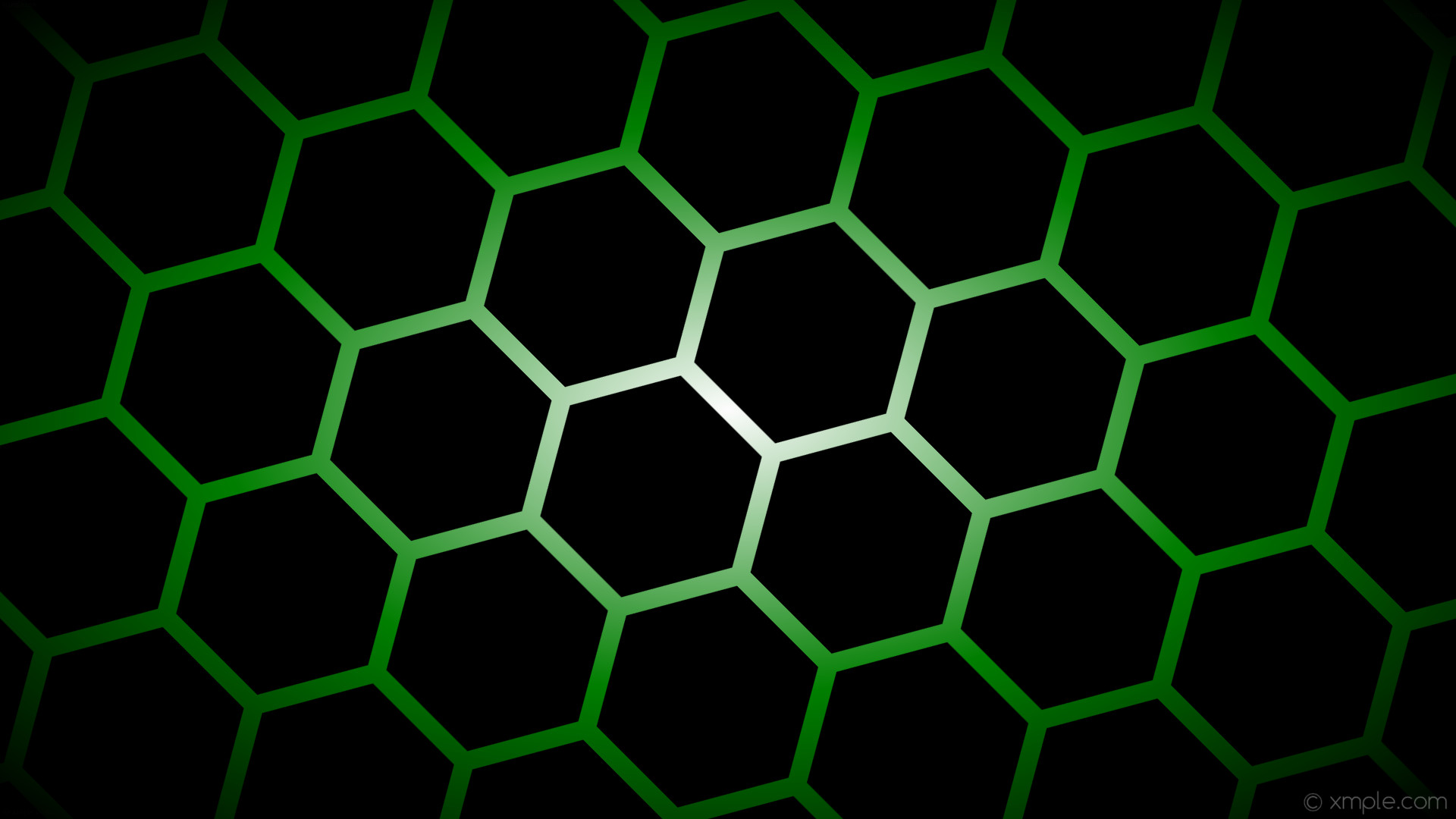 Wallpaper glow hexagon green gradient white black #ffffff diagonal 45