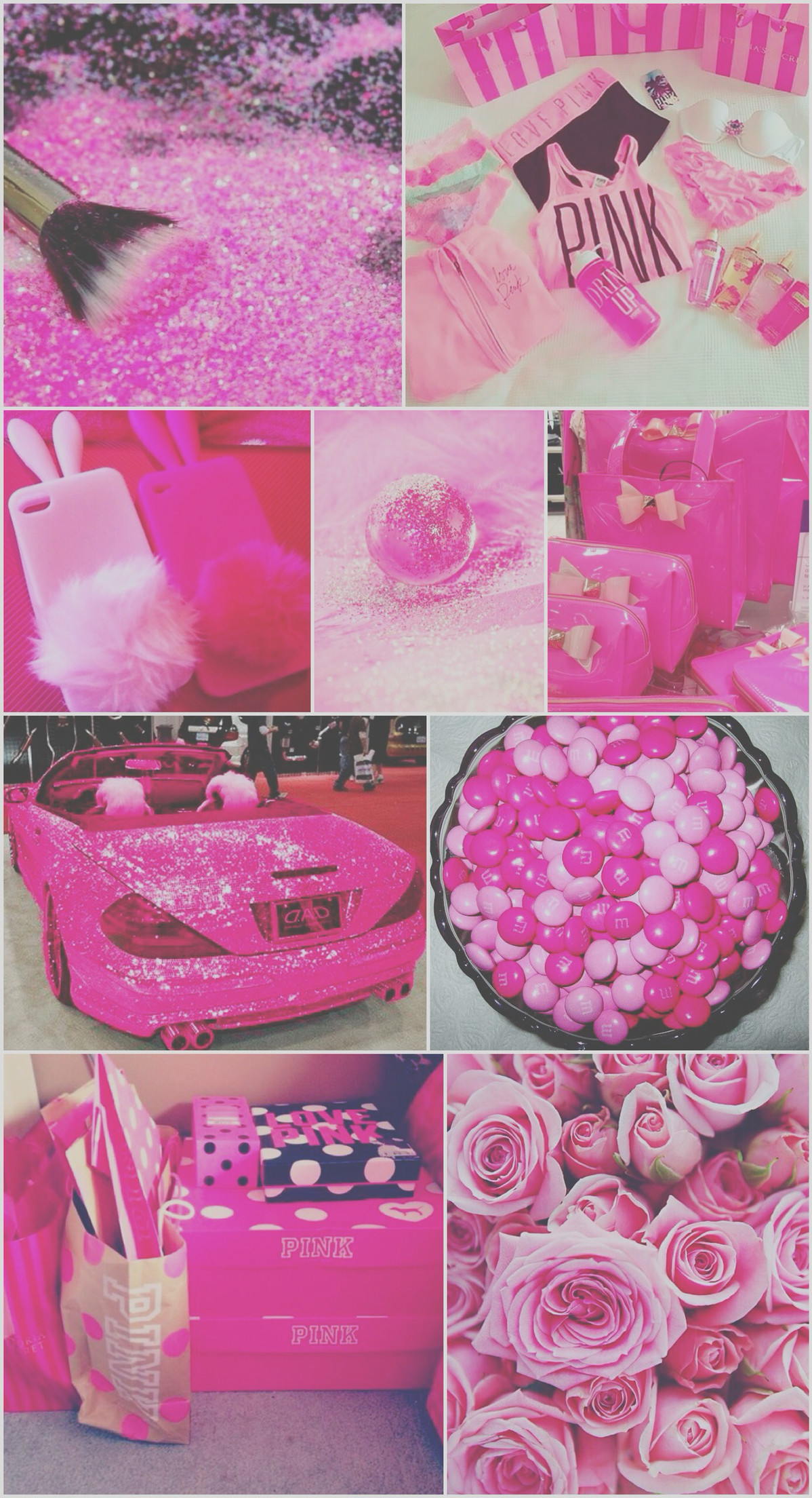 Pink Stuff Wallpaper, background, iPhone, cute, pretty, glitter, food