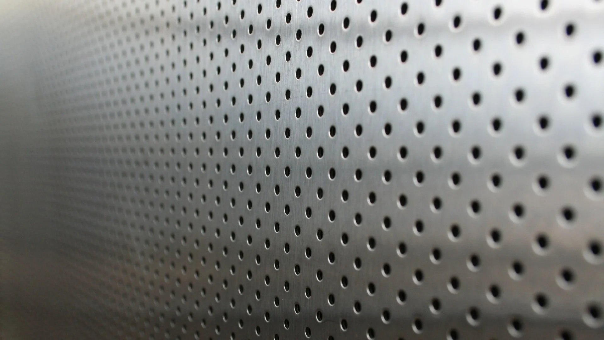 Preview wallpaper metal, points, holes, silver, background 1920×1080