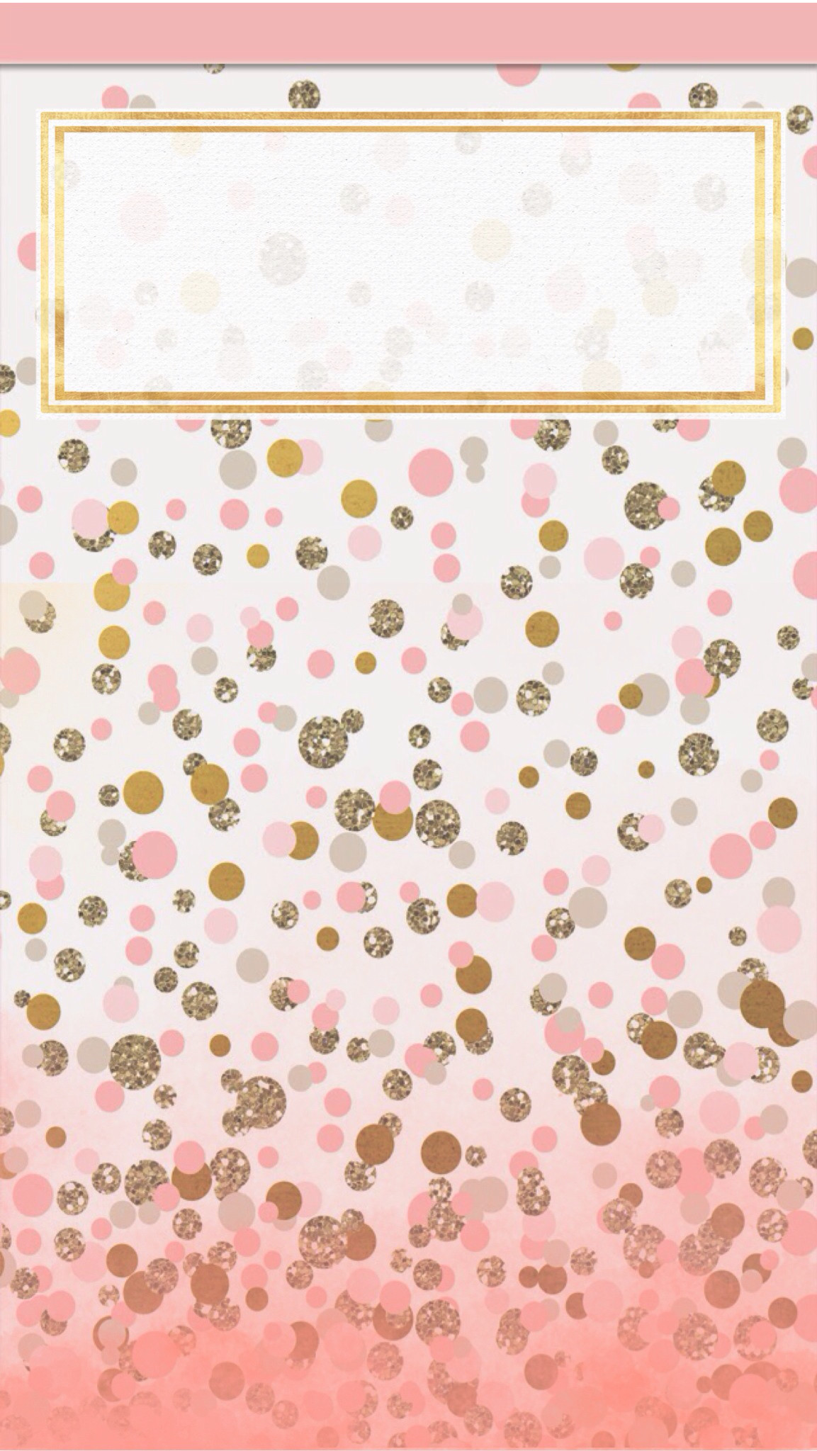 Pink and gold dots