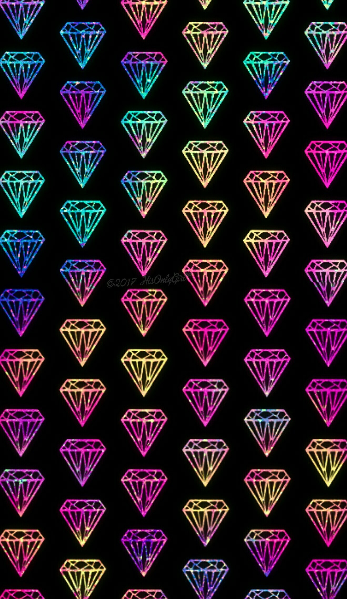 Diamond rainbow galaxy wallpaper I created for the app CocoPPa