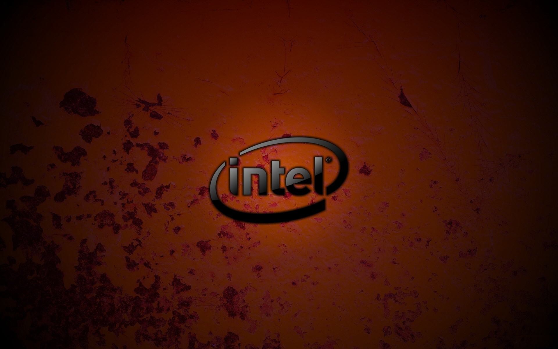 Cool Dark Red Intel Technology Wallpaper