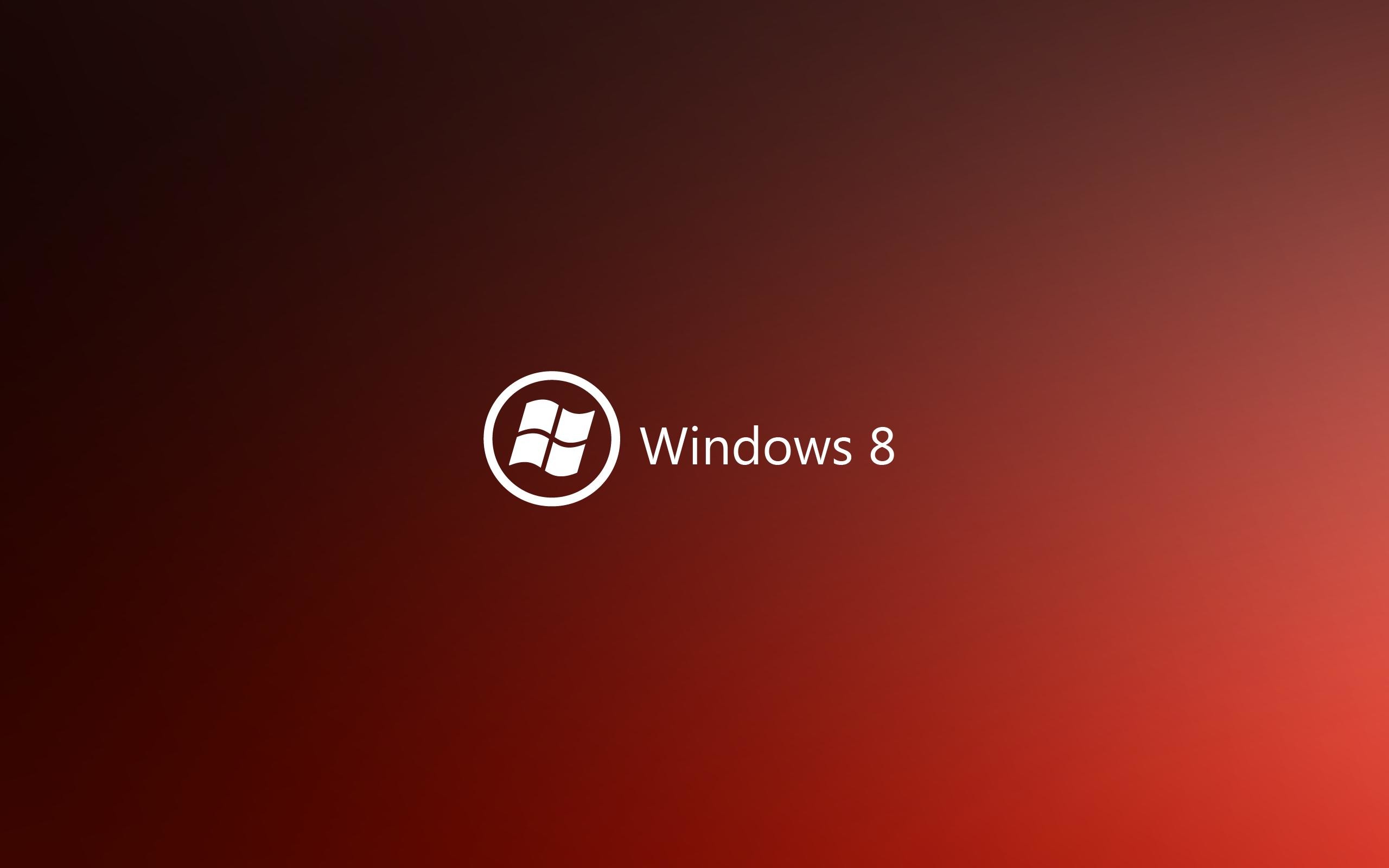 Red dark windows 8 Desktop Wallpaper