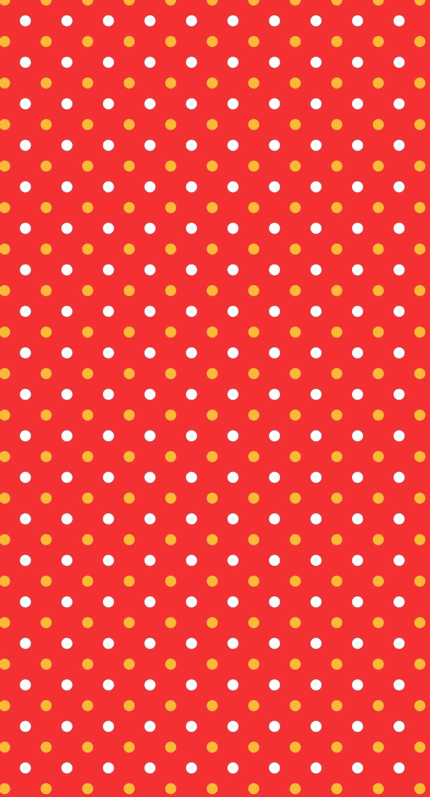 Pattern polka dot red women friendly iPhone7 Plus Wallpaper