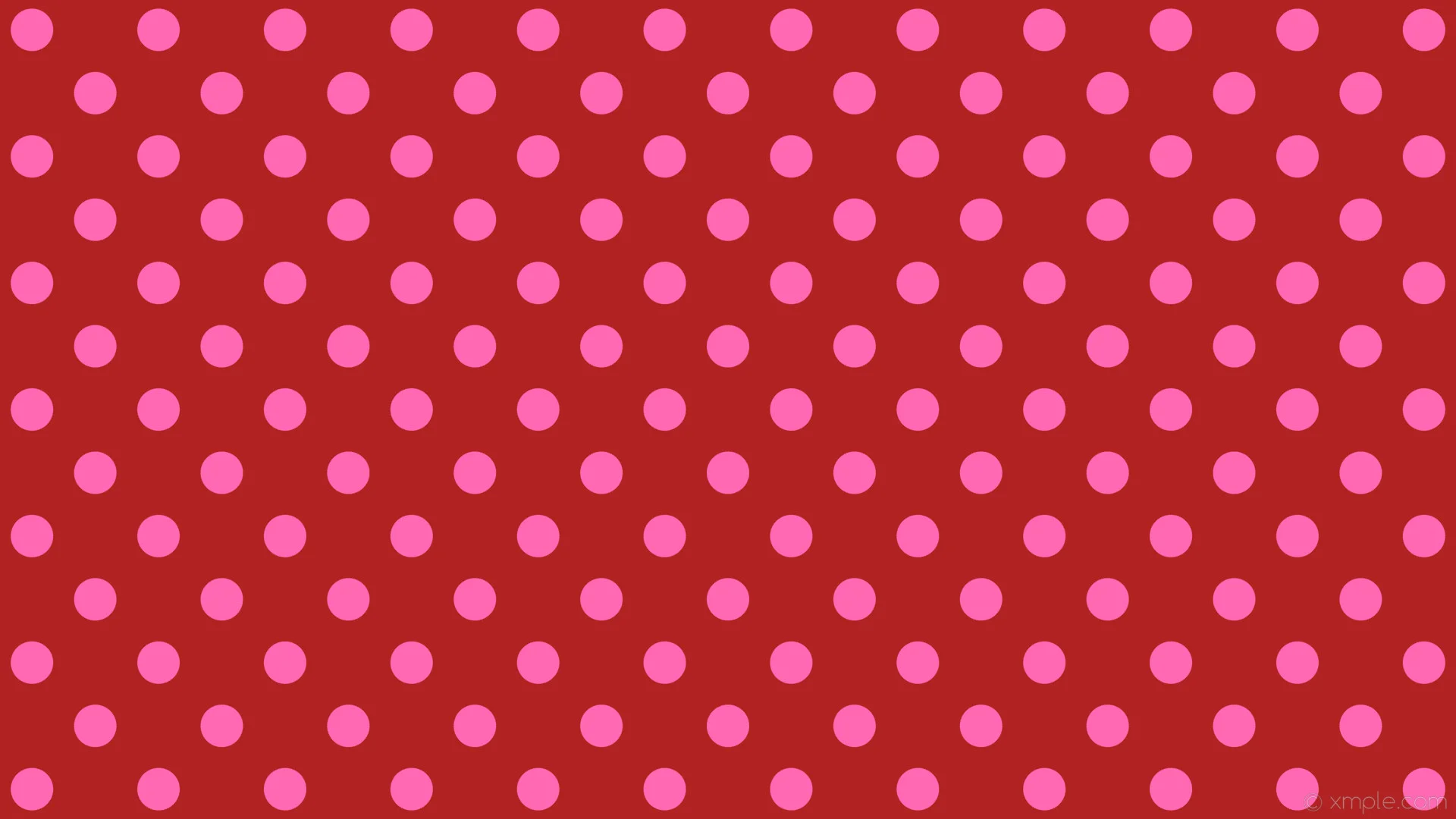 Wallpaper pink polka dots spots red fire brick hot pink #b22222 #ff69b4 225