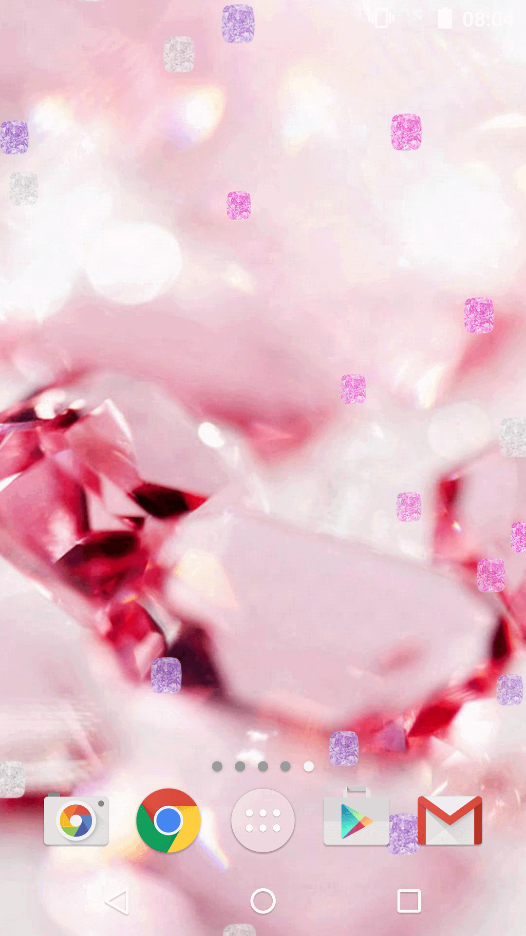 Pink Diamond Live Wallpaper