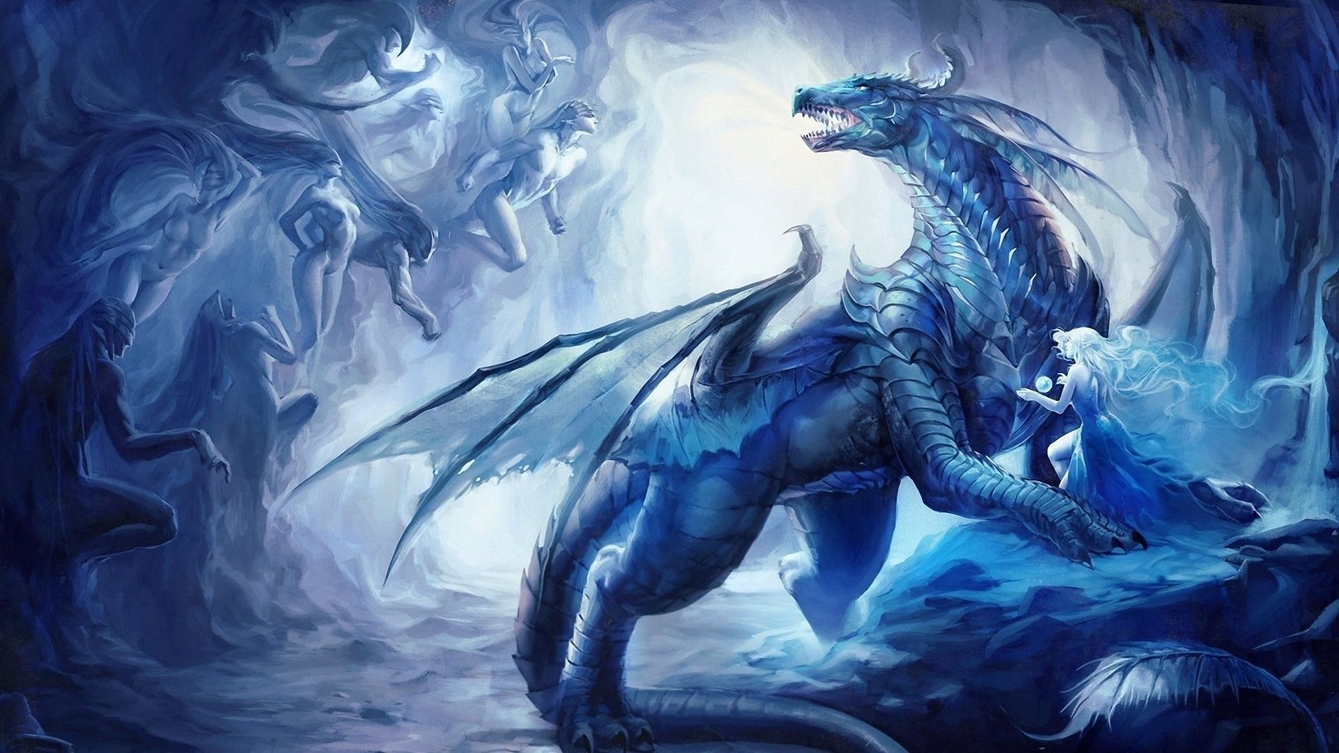 Blue Dragon Wallpaper