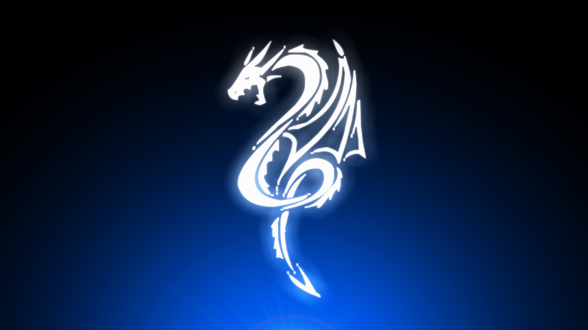 Digitalart wallpapers, blue wallpapers. White Dragon by Extraterrien on DeviantArt