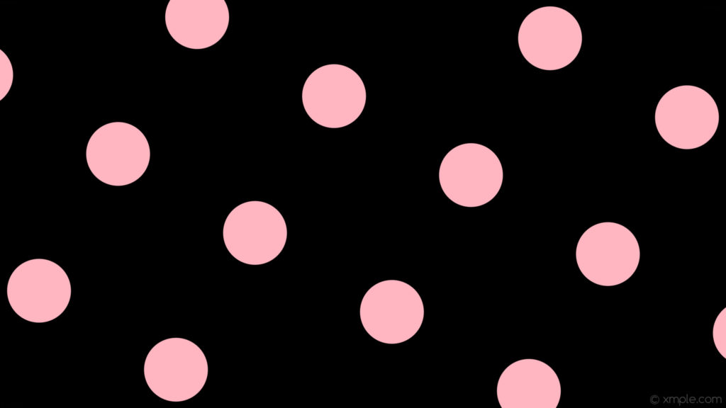 wallpaper pink black spots polka dots light pink #000000 #ffb6c1 330Â