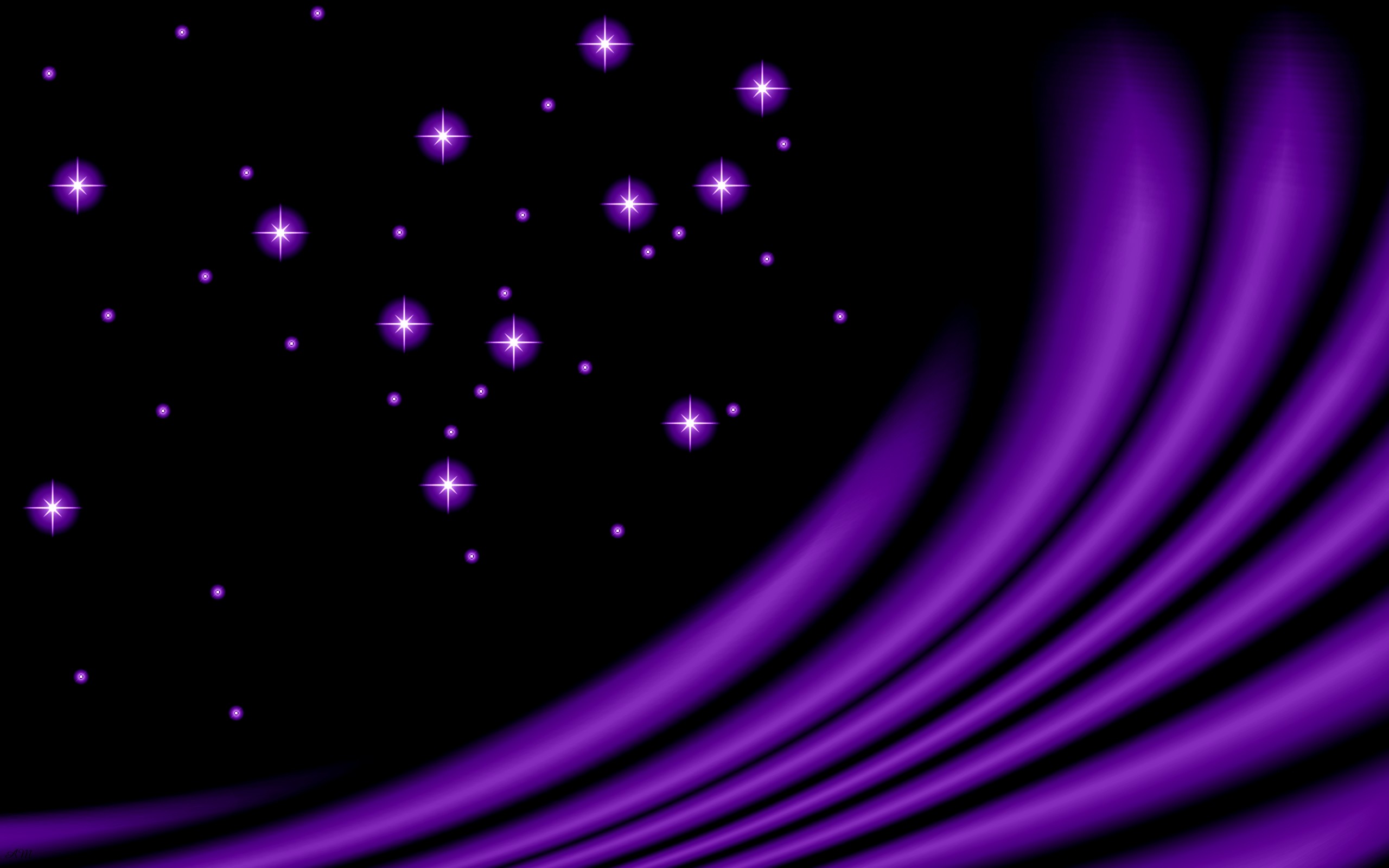 Beautiful Purple Stars HD Wallpapers
