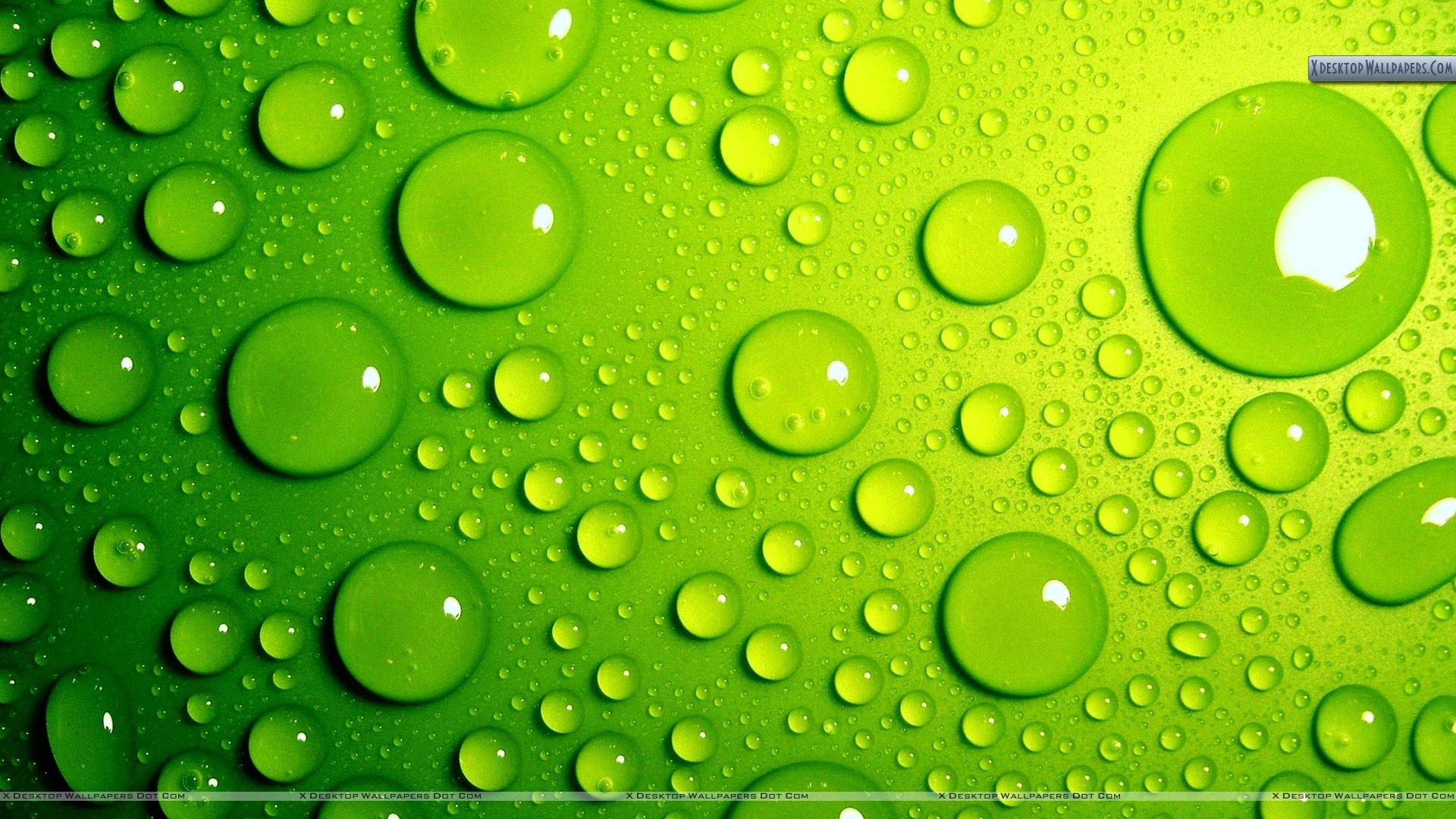 Green Bubbles Awesome Background