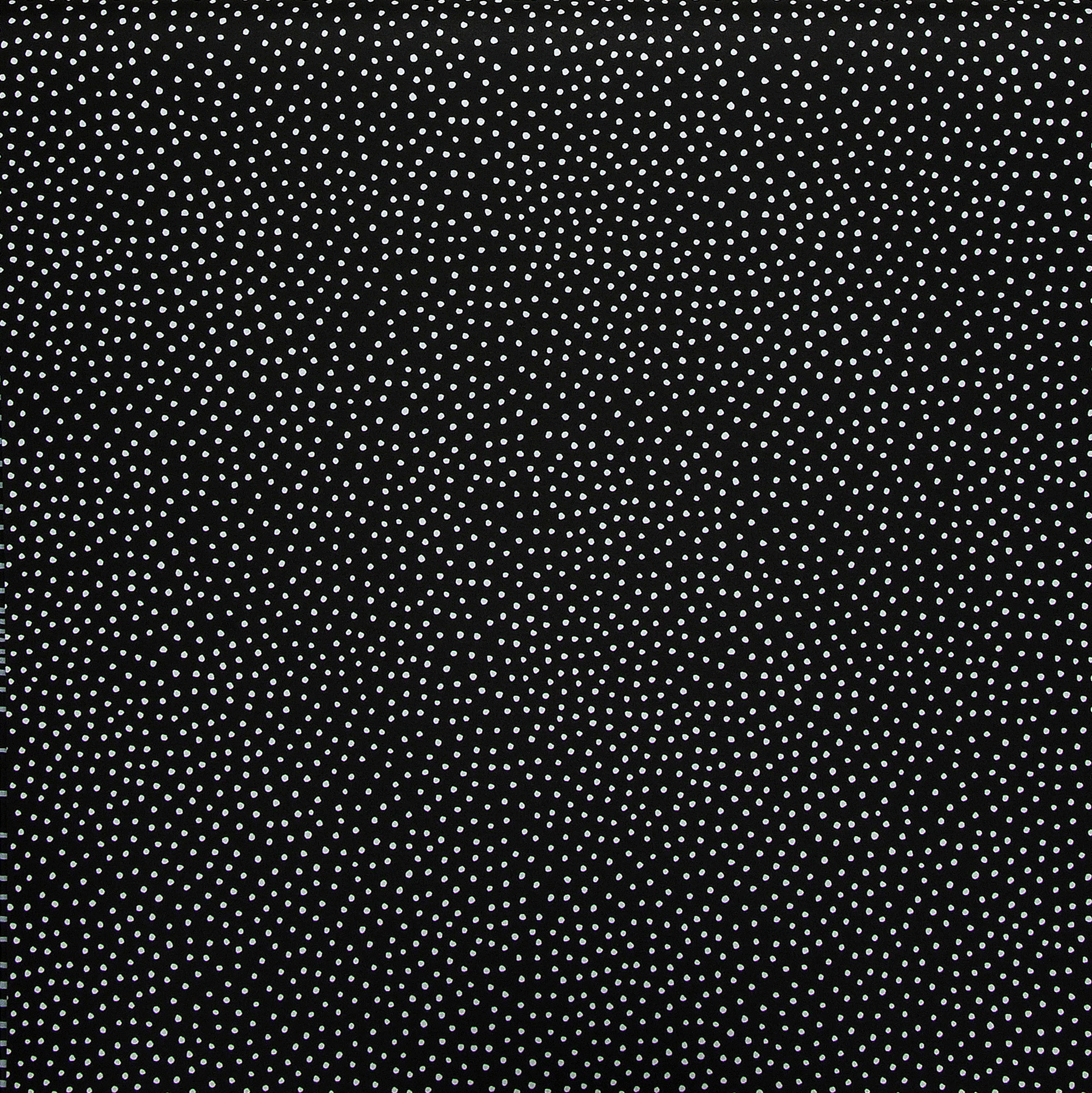 Small white dots on black wallpaper add some interest and texture. Really  cool wallpaper by