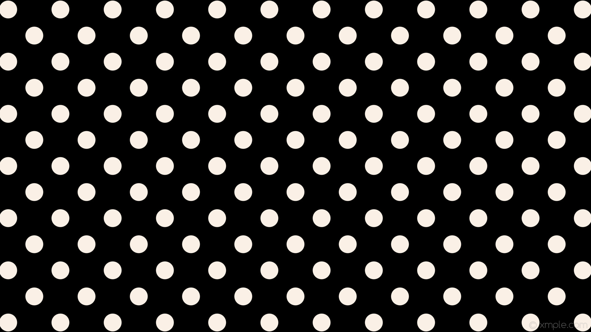 wallpaper dots white spots polka black linen #000000 #faf0e6 315Â° 58px 120px