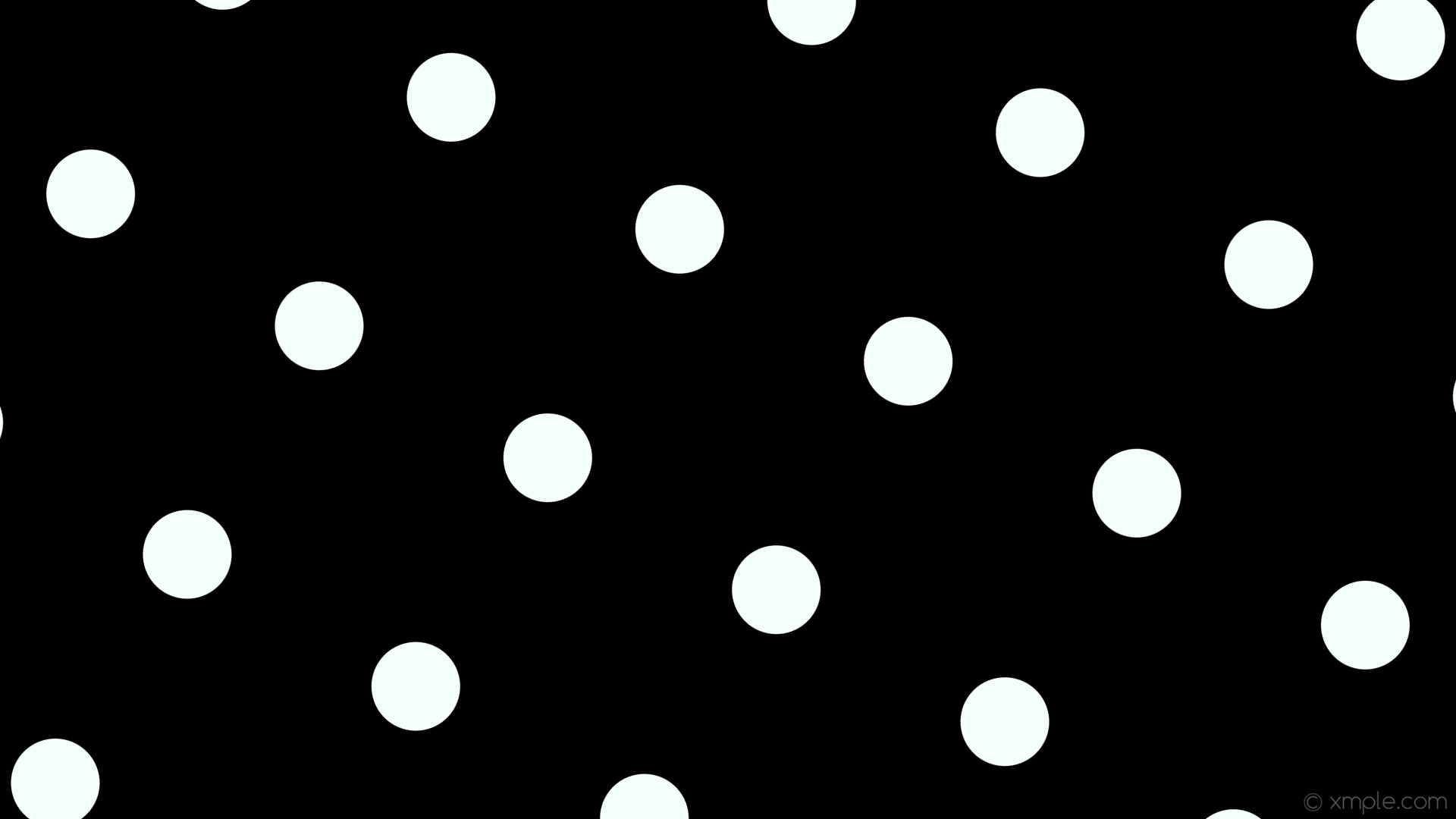 wallpaper spots white dots polka black mint cream #000000 #f5fffa 60Â° 117px  348px