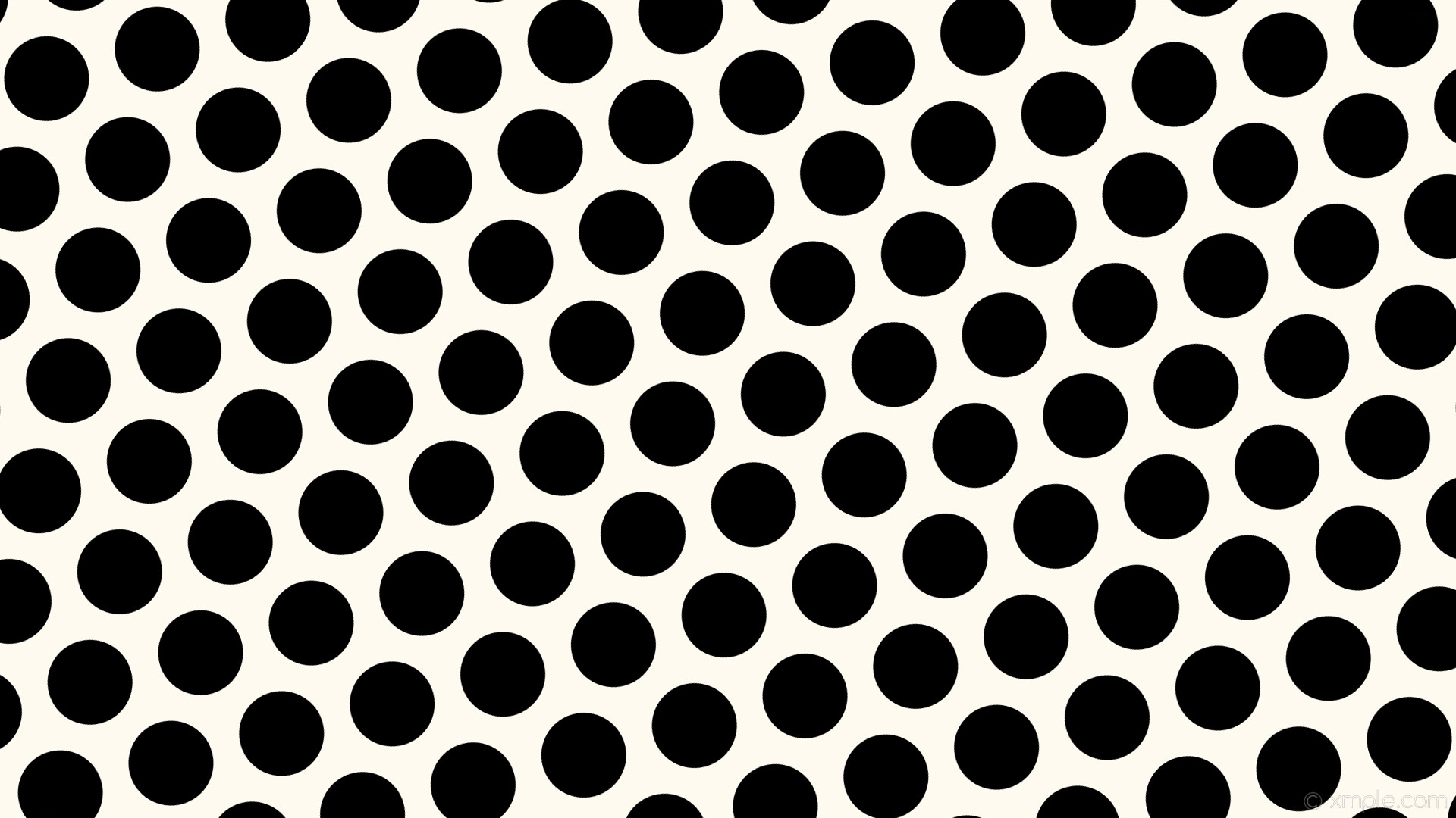 wallpaper polka dots black white hexagon floral white #fffaf0 #000000  diagonal 15Â° 112px