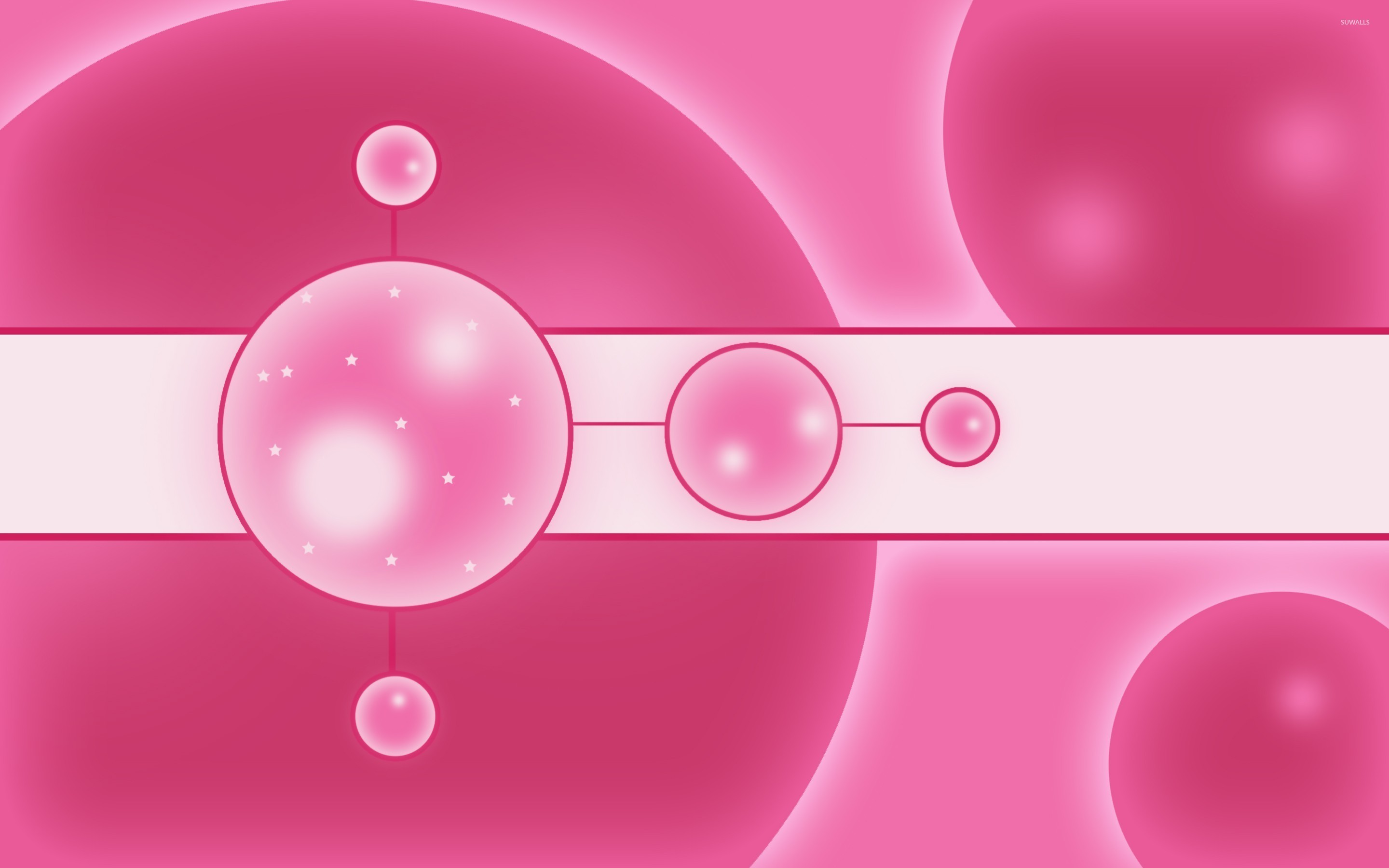 Pink circles wallpaper