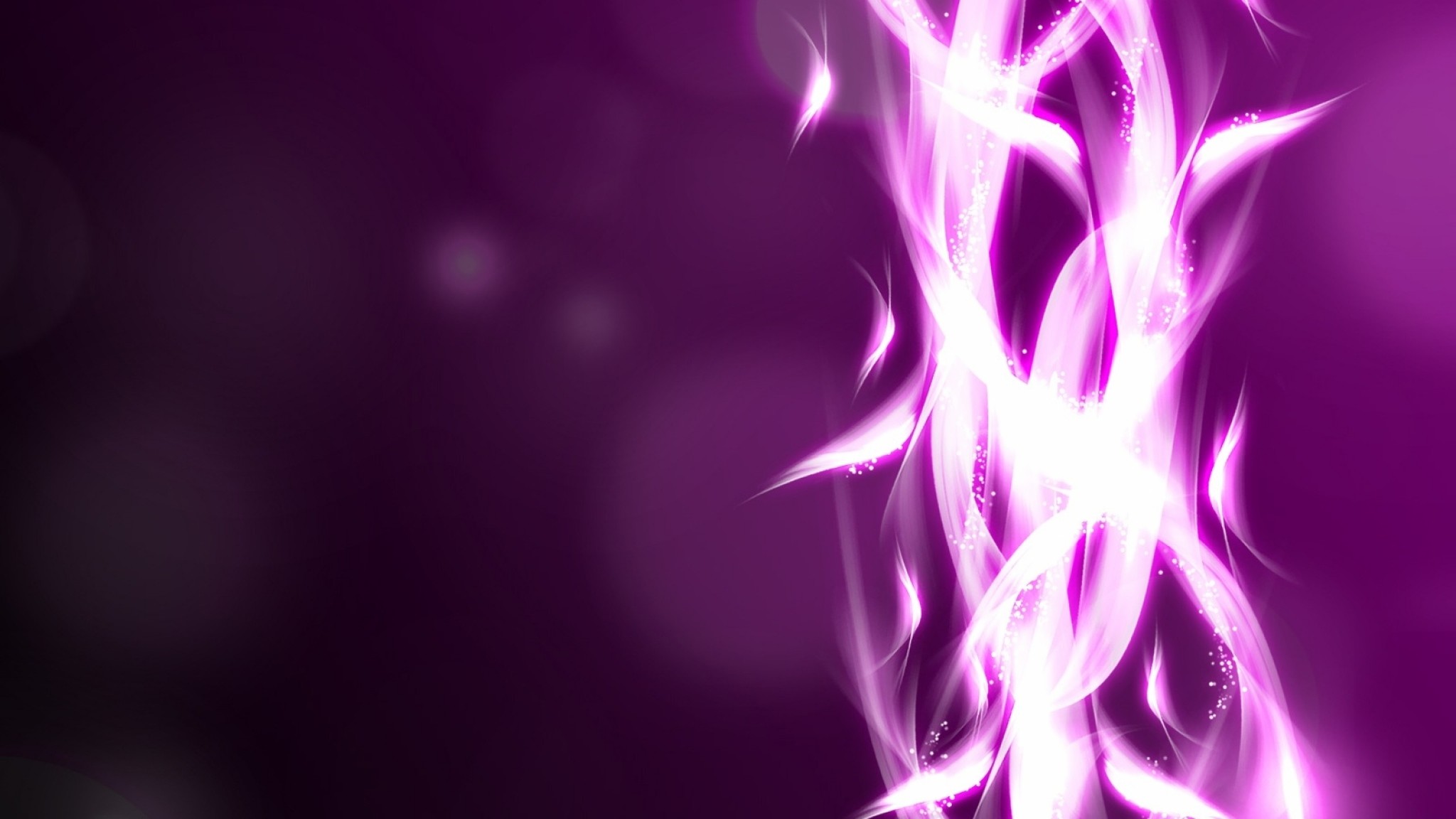 Preview wallpaper purple, white, glow 2048×1152