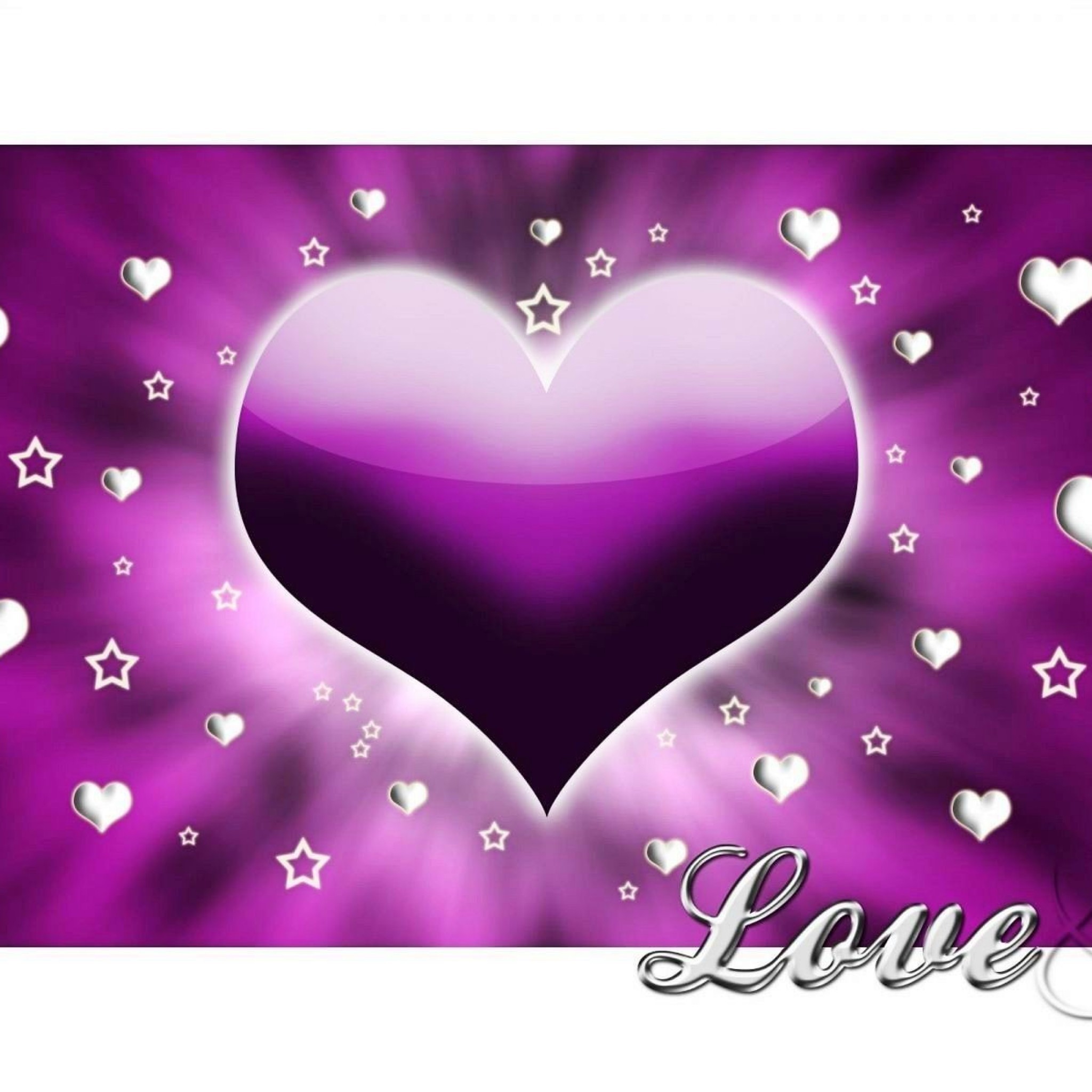 heart purple white love image wallpaper Wallpaper