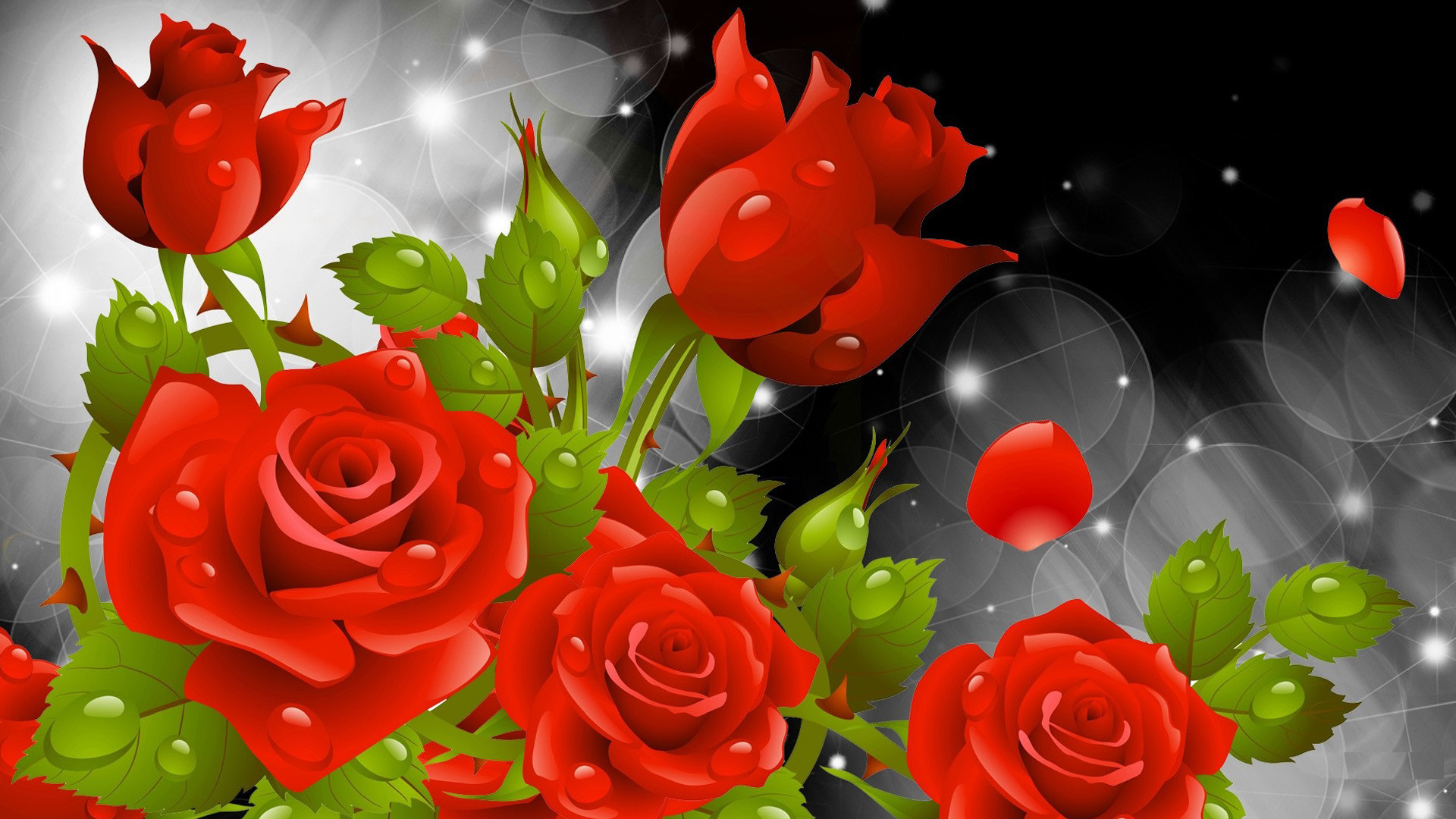 Red Rose Wallpapers Red Flowers HD Pictures One HD Wallpaper 1280800 Red Rose Picture