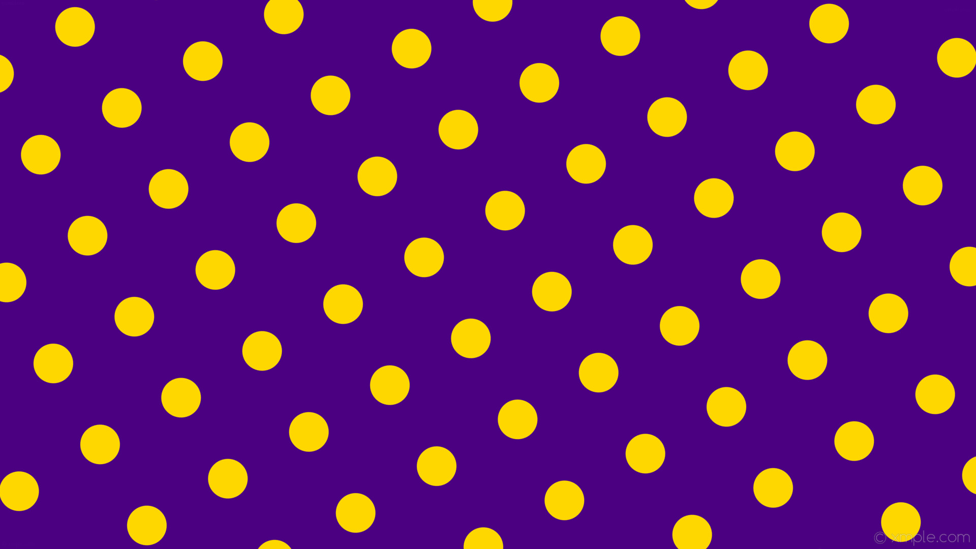 wallpaper purple yellow dots spots polka indigo gold #4b0082 #ffd700 120Â°  78px 184px