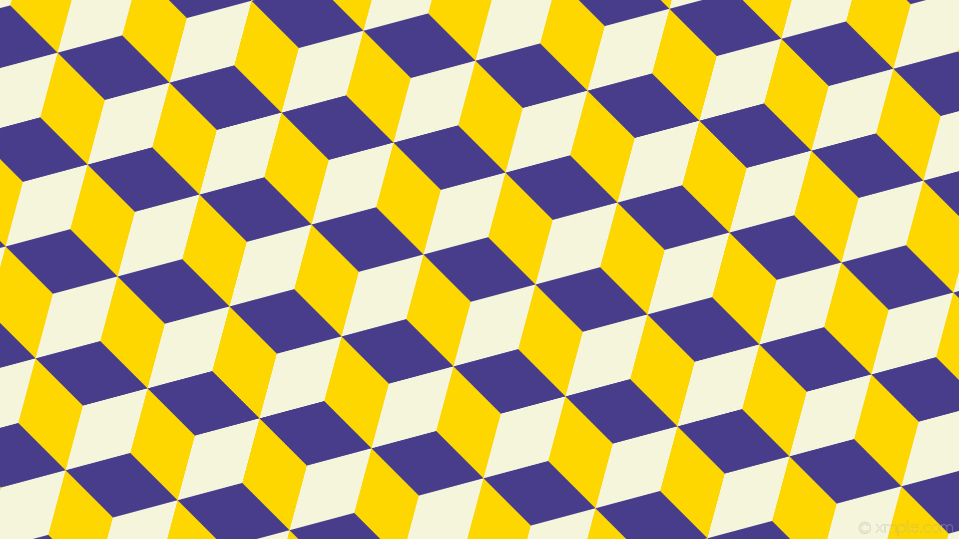 Wallpaper 3d cubes purple white yellow dark slate blue gold beige d8b #ffd700 #