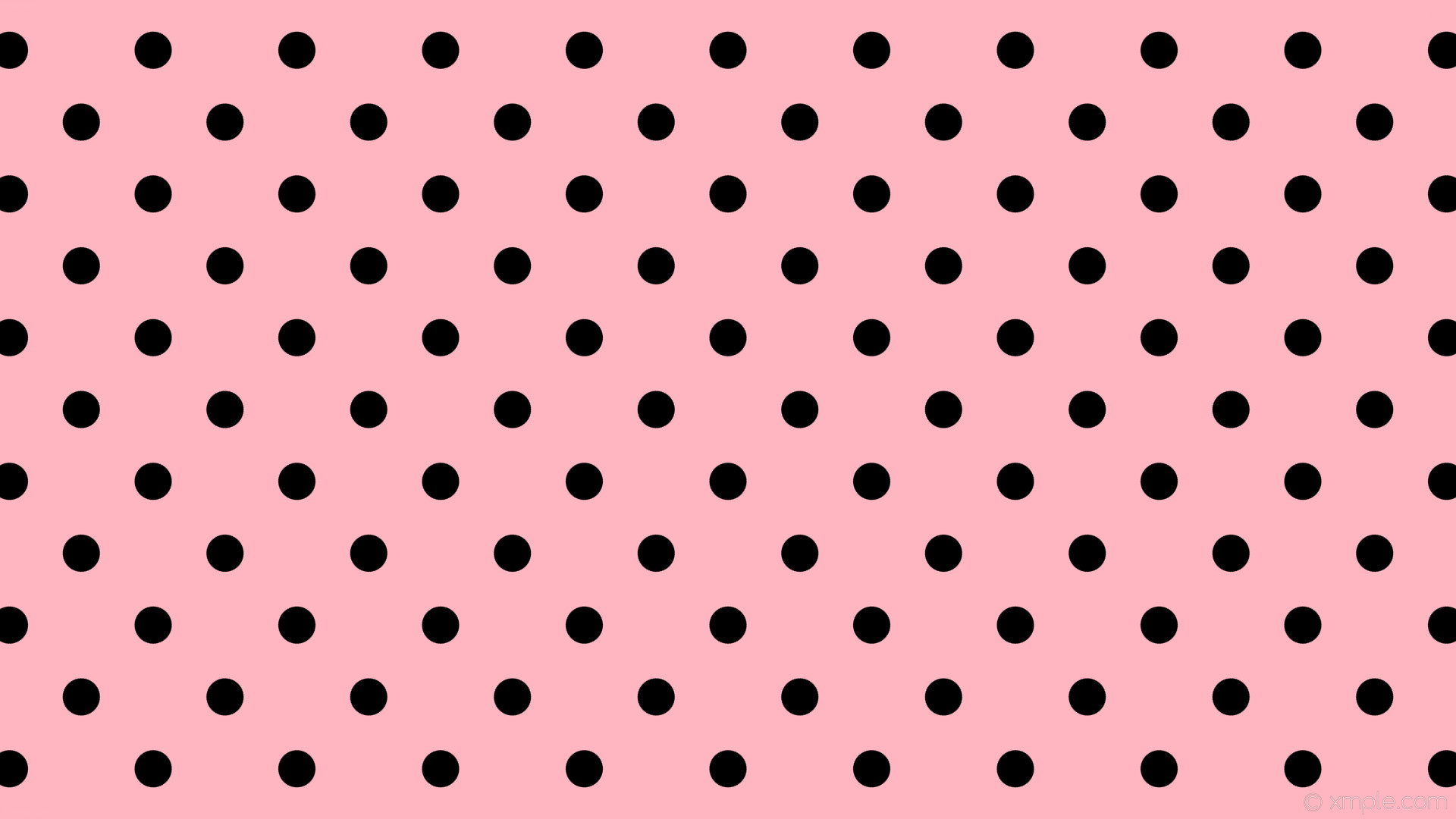 wallpaper pink polka dots black spots light pink #ffb6c1 #000000 225Â° 49px  134px