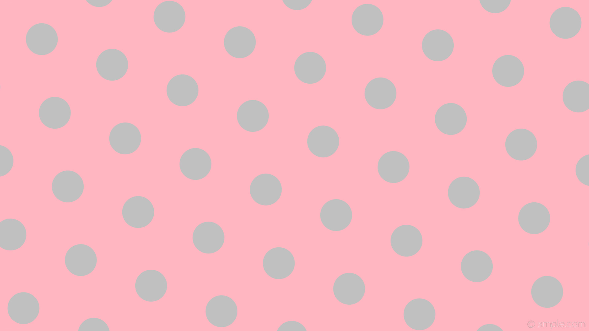 Wallpaper pink polka dots hexagon grey light pink silver #ffb6c1 #c0c0c0 diagonal 40