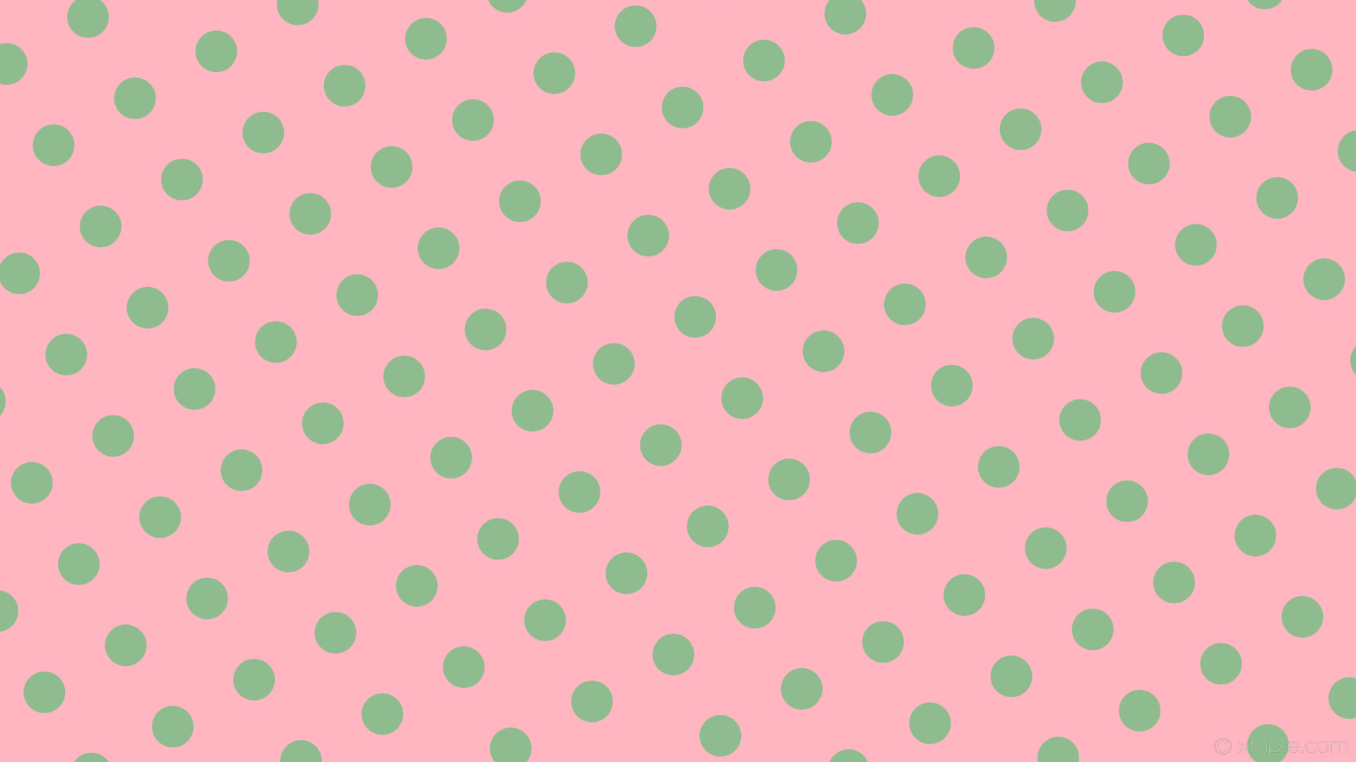 wallpaper pink polka dots green spots light pink dark sea green #ffb6c1  #8fbc8f 210