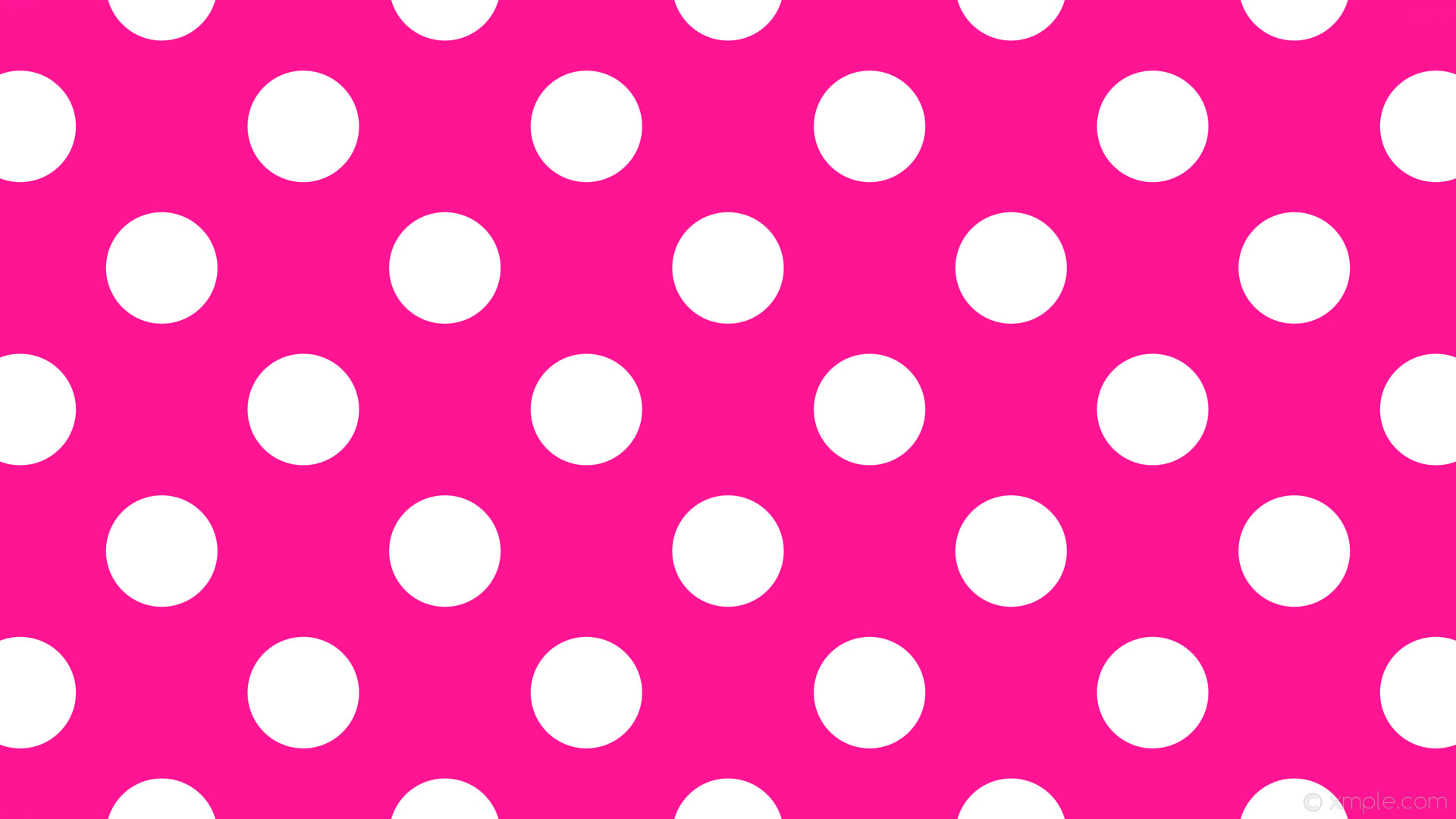 wallpaper white pink polka dots spots deep pink #ff1493 #ffffff 225Â° 147px  264px